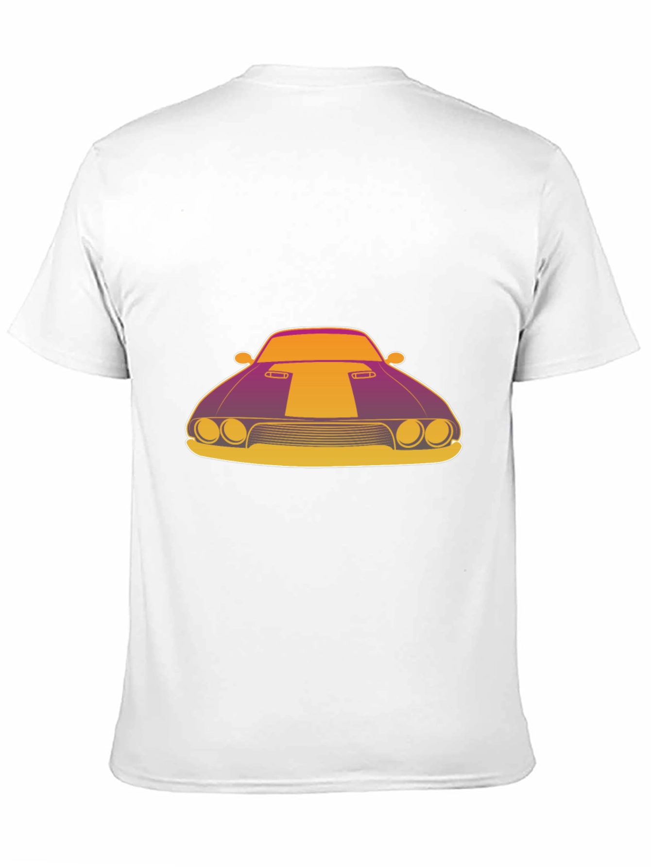 Black Retro Muscle Car Graphic T-Shirt - Black view 11