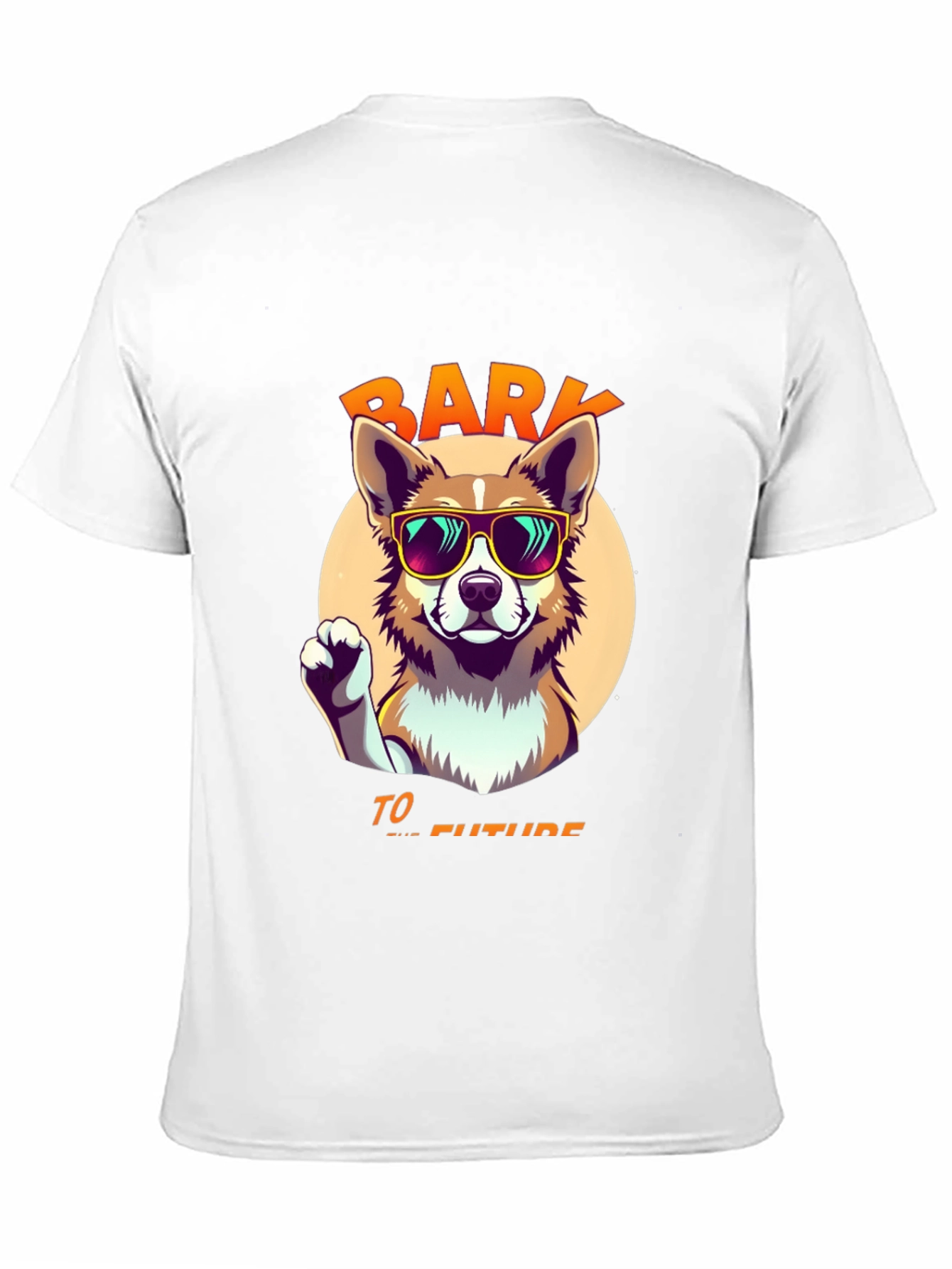 Black Bark to the Future Dog T-Shirt view 11