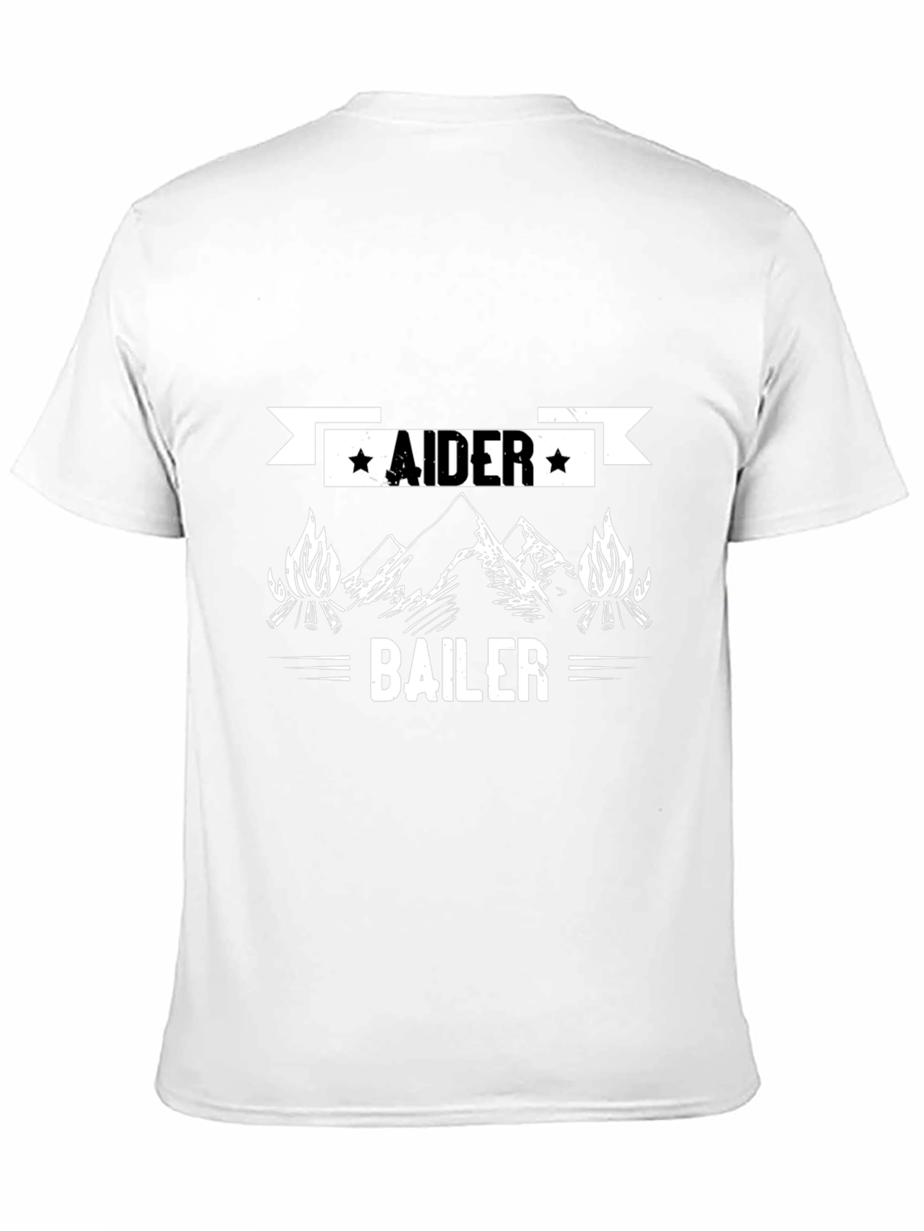 Black Aider Bailer Camping Adventure T-Shirt view 11