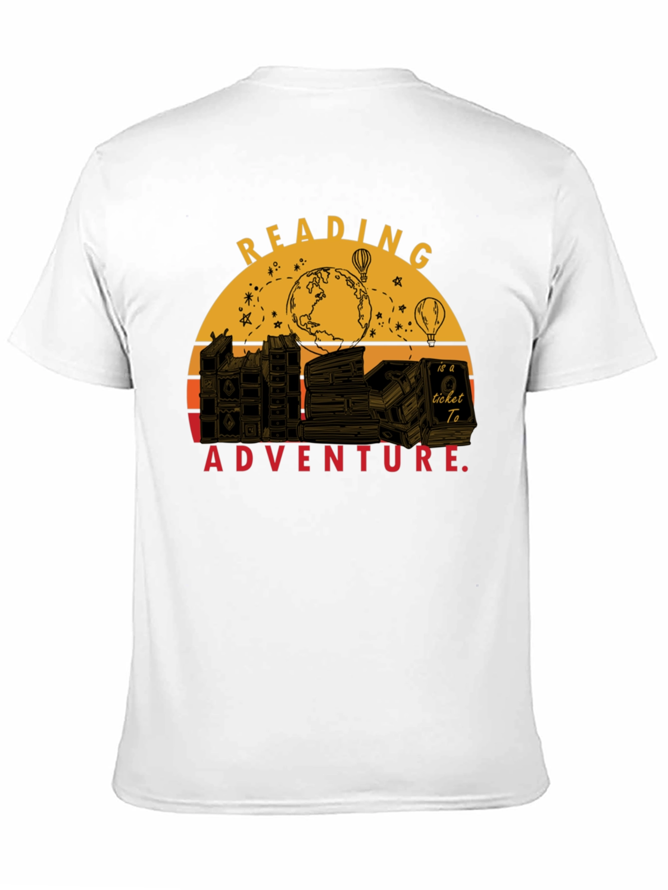 Black Reading is Adventure T-Shirt view 11