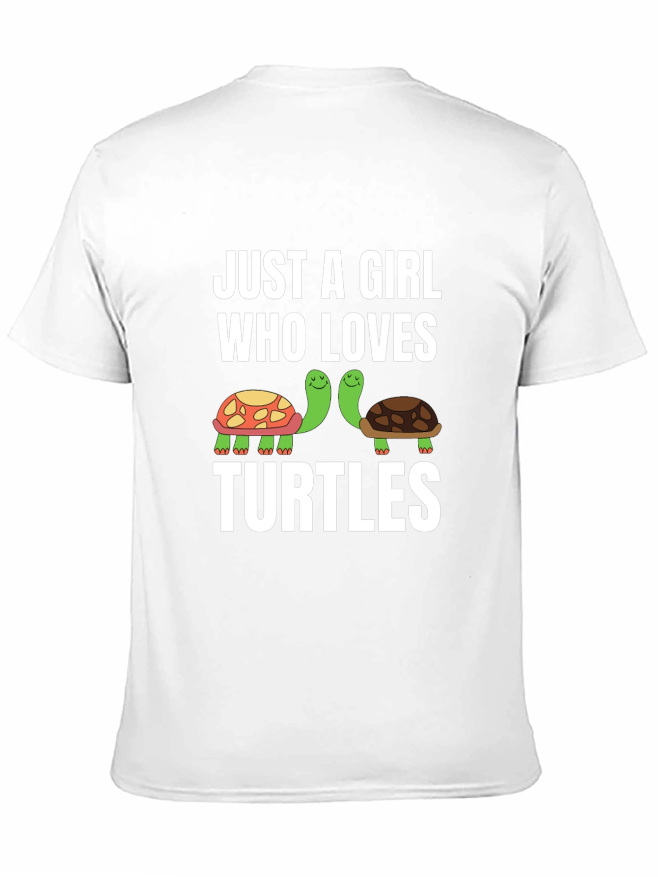 Black Just A Girl Who Loves Turtles Graphic Tee view 11