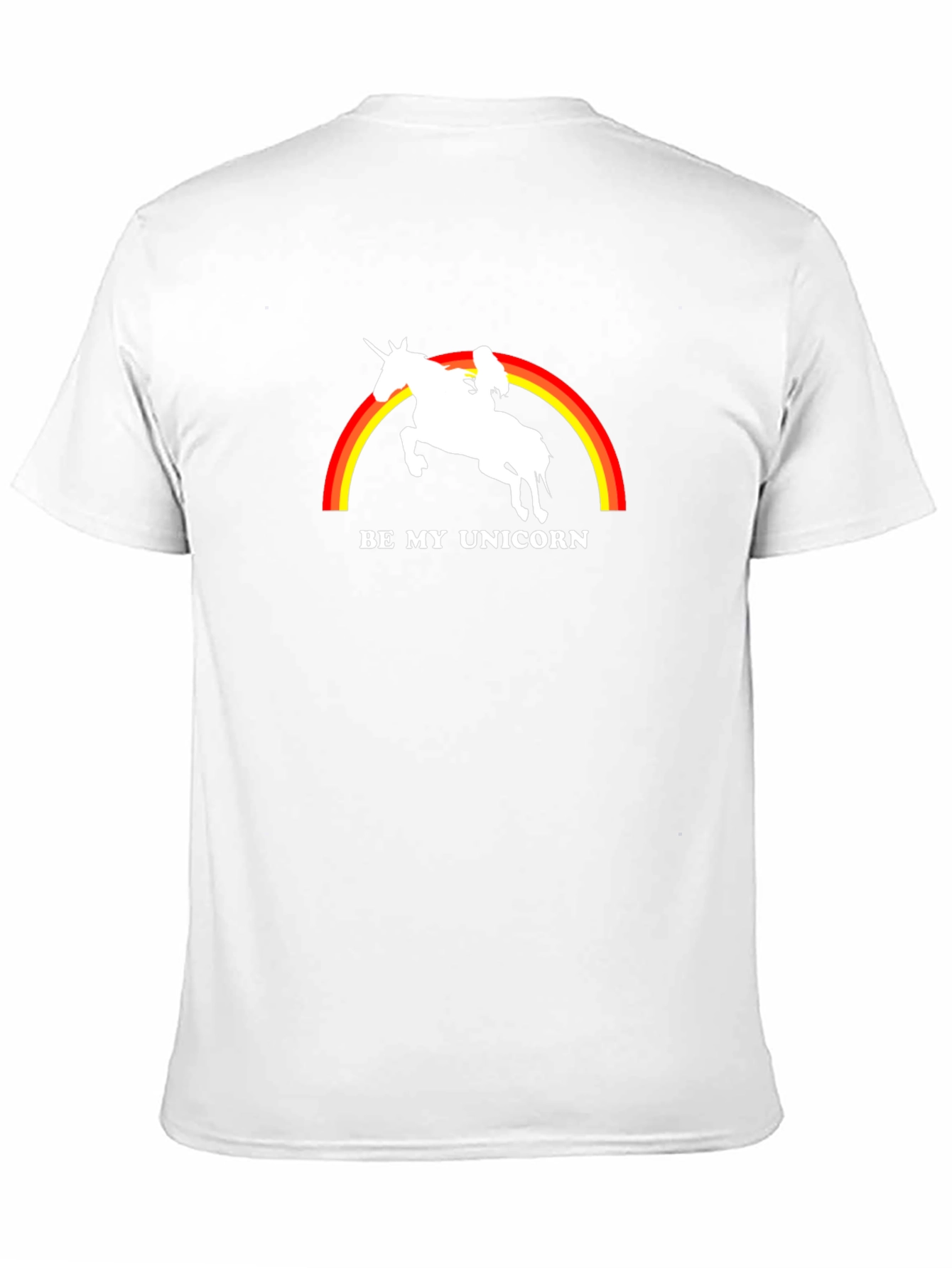 Black Be My Unicorn Graphic T-Shirt - Men's Black Tee view 11