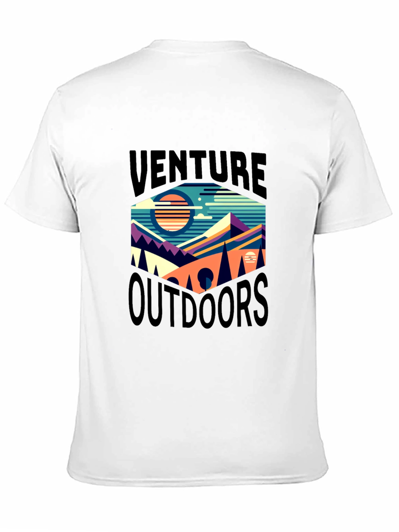 Black Venture Outdoors Graphic Tee - Black view 11