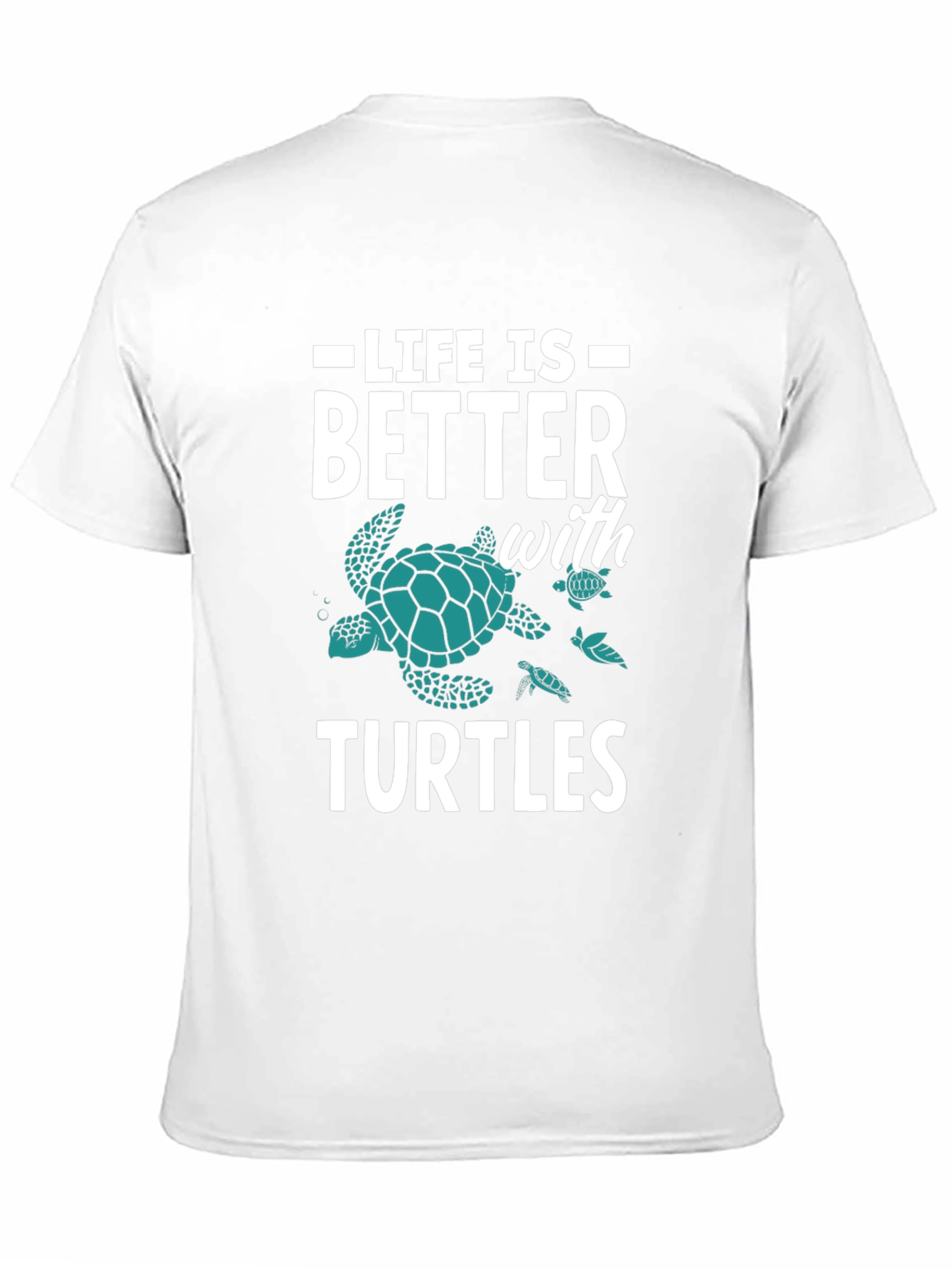 Black Life is Better with Turtles Graphic Tee view 11