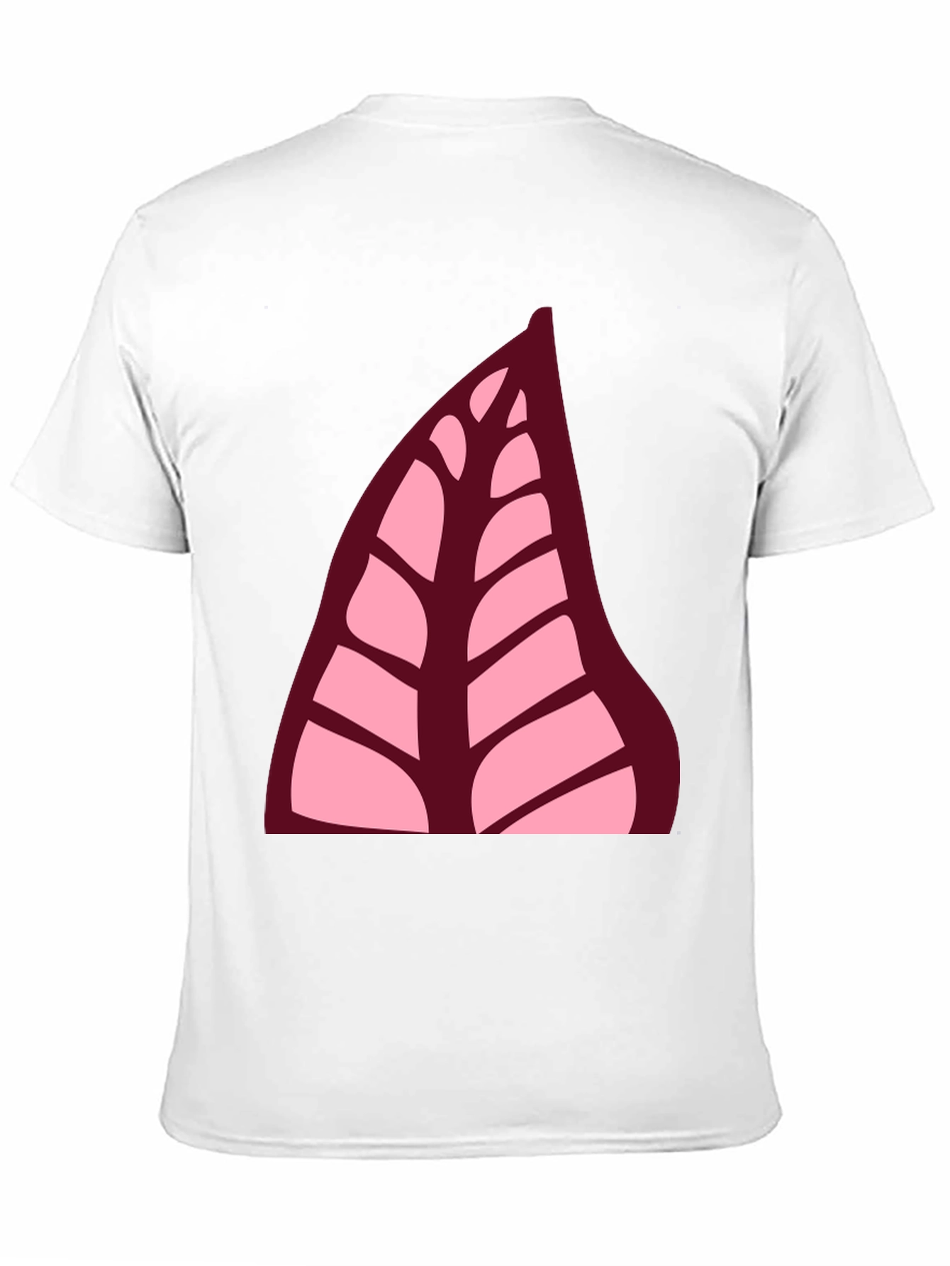 Black Leaf Print Black T-Shirt view 11