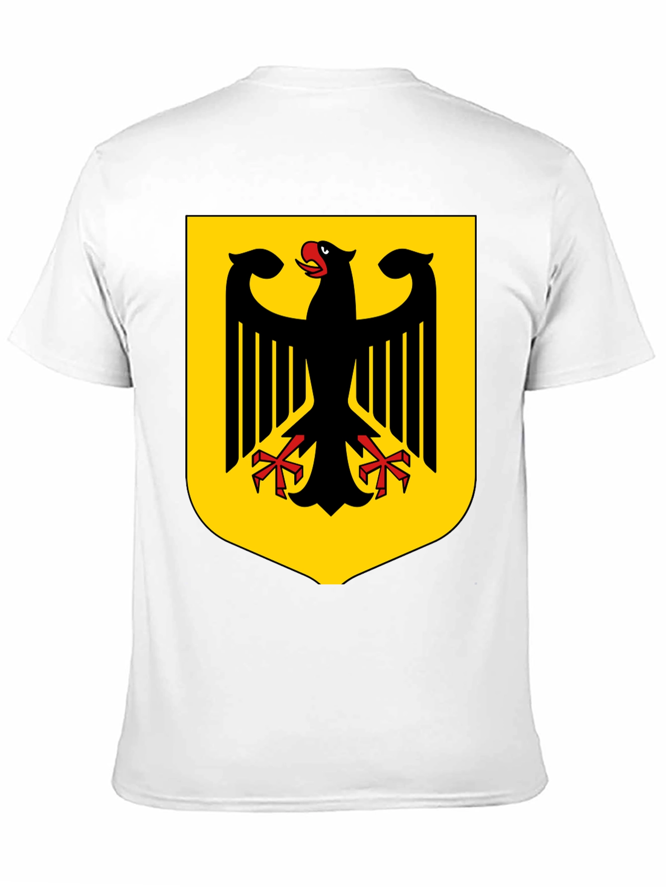 Black German Eagle Crest Black T-Shirt view 11