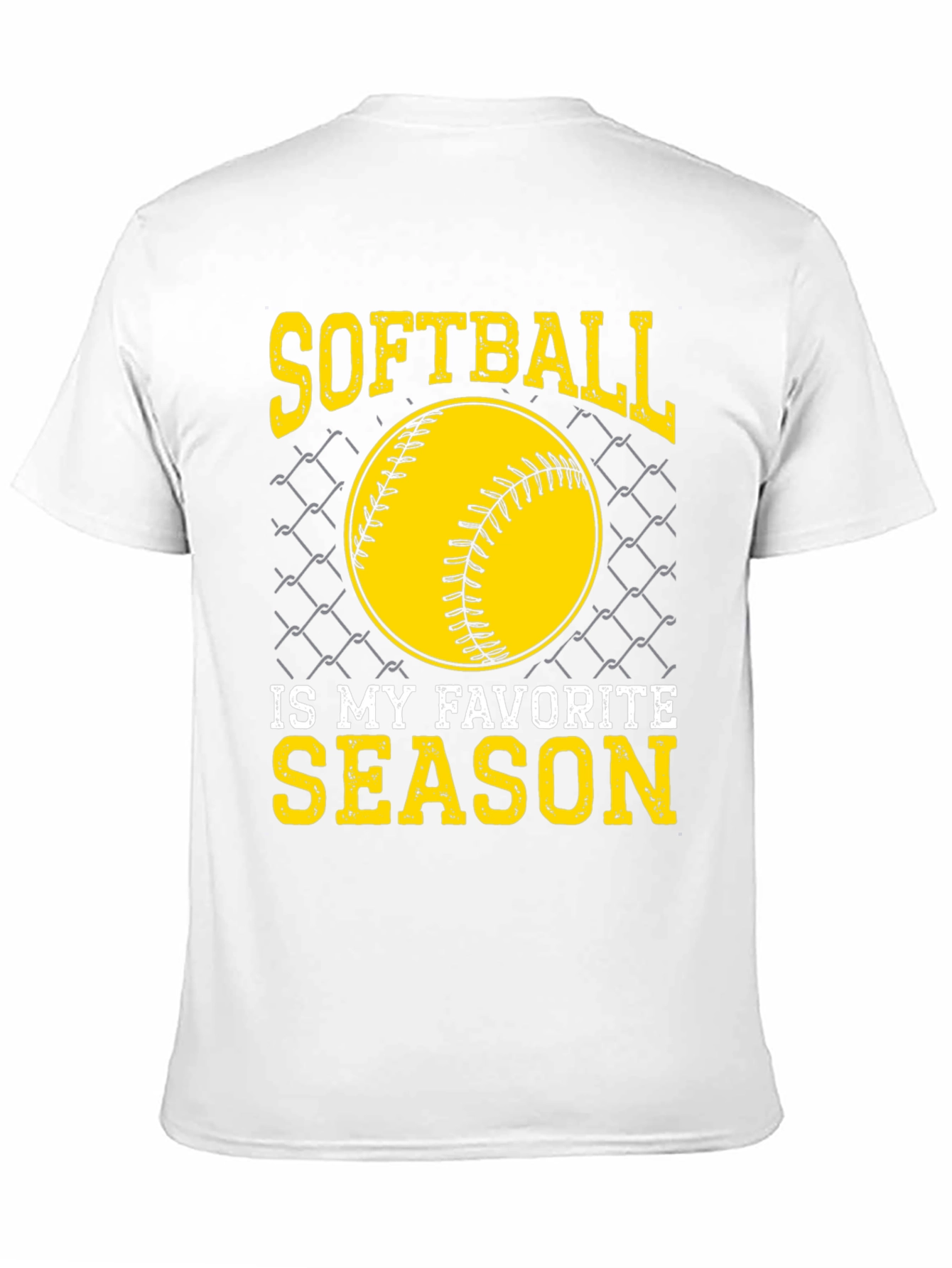 Black Softball Is My Favorite Season T-Shirt view 11