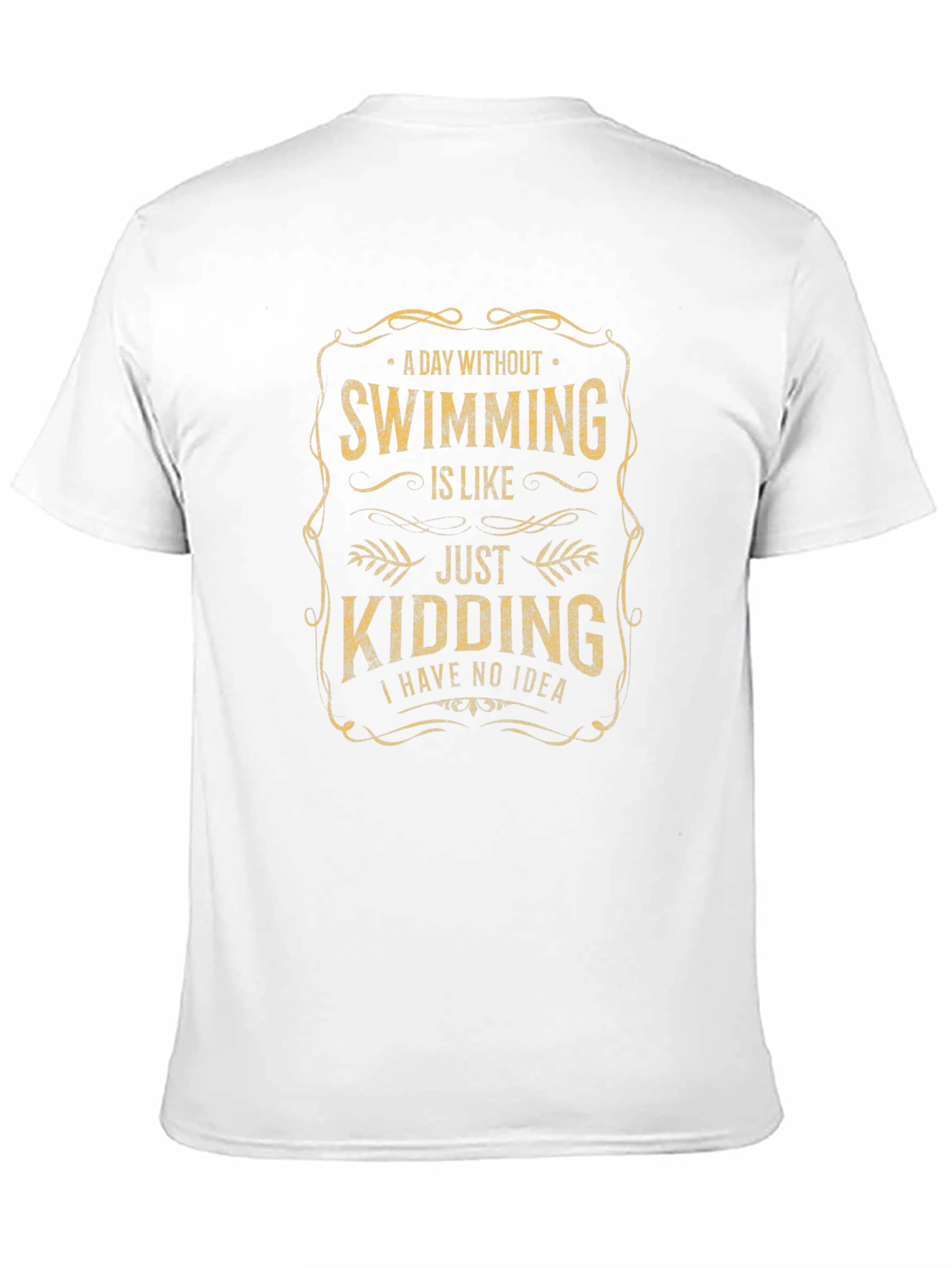 Black Funny Swimming Graphic T-Shirt - Swimmer's Humor view 11