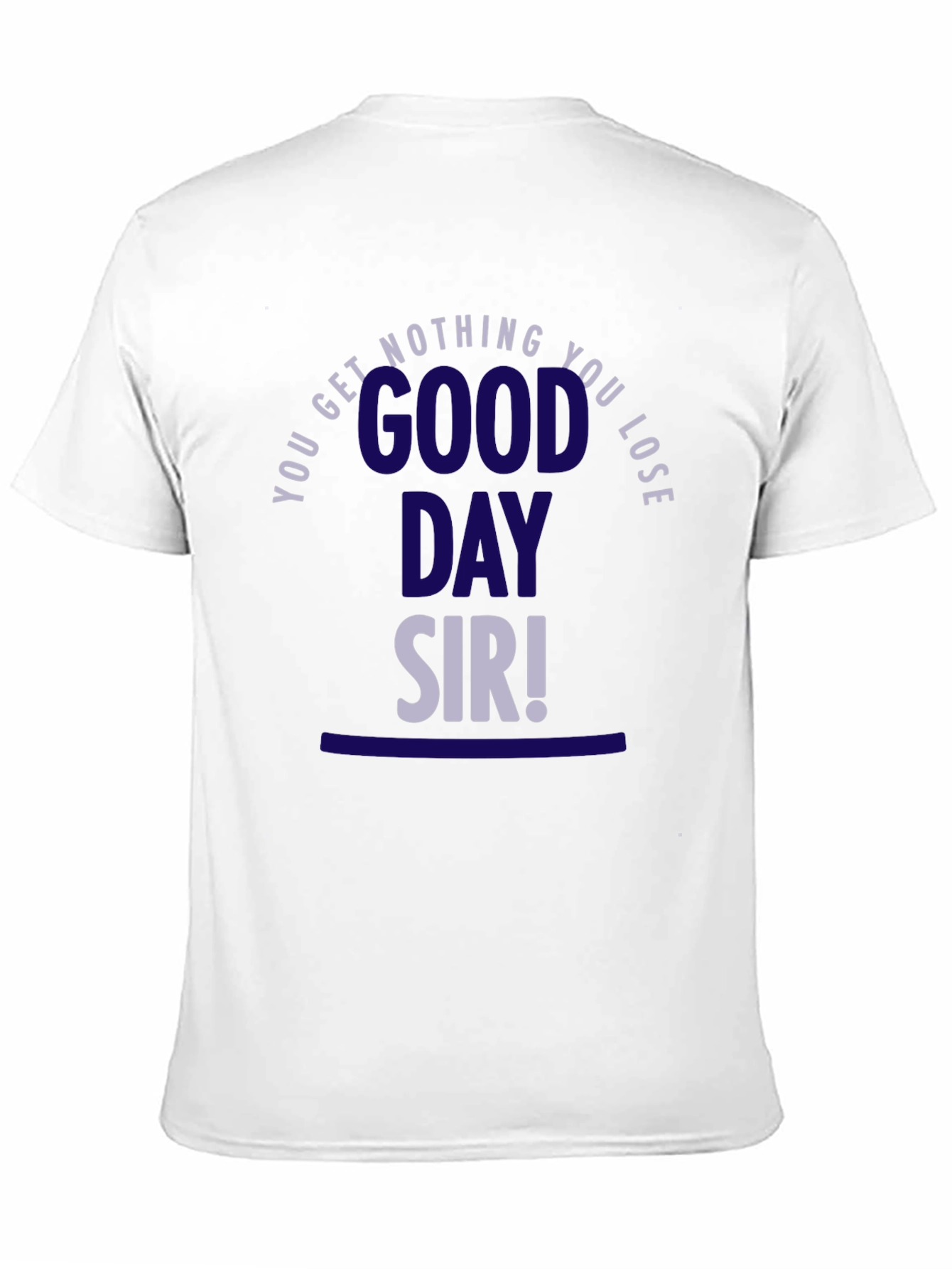 Black Good Day Sir! Graphic Tee - Black view 11