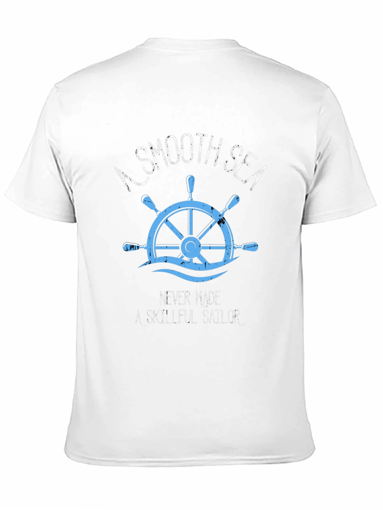 Black A Smooth Sea T-Shirt - Skillful Sailor Tee view 11