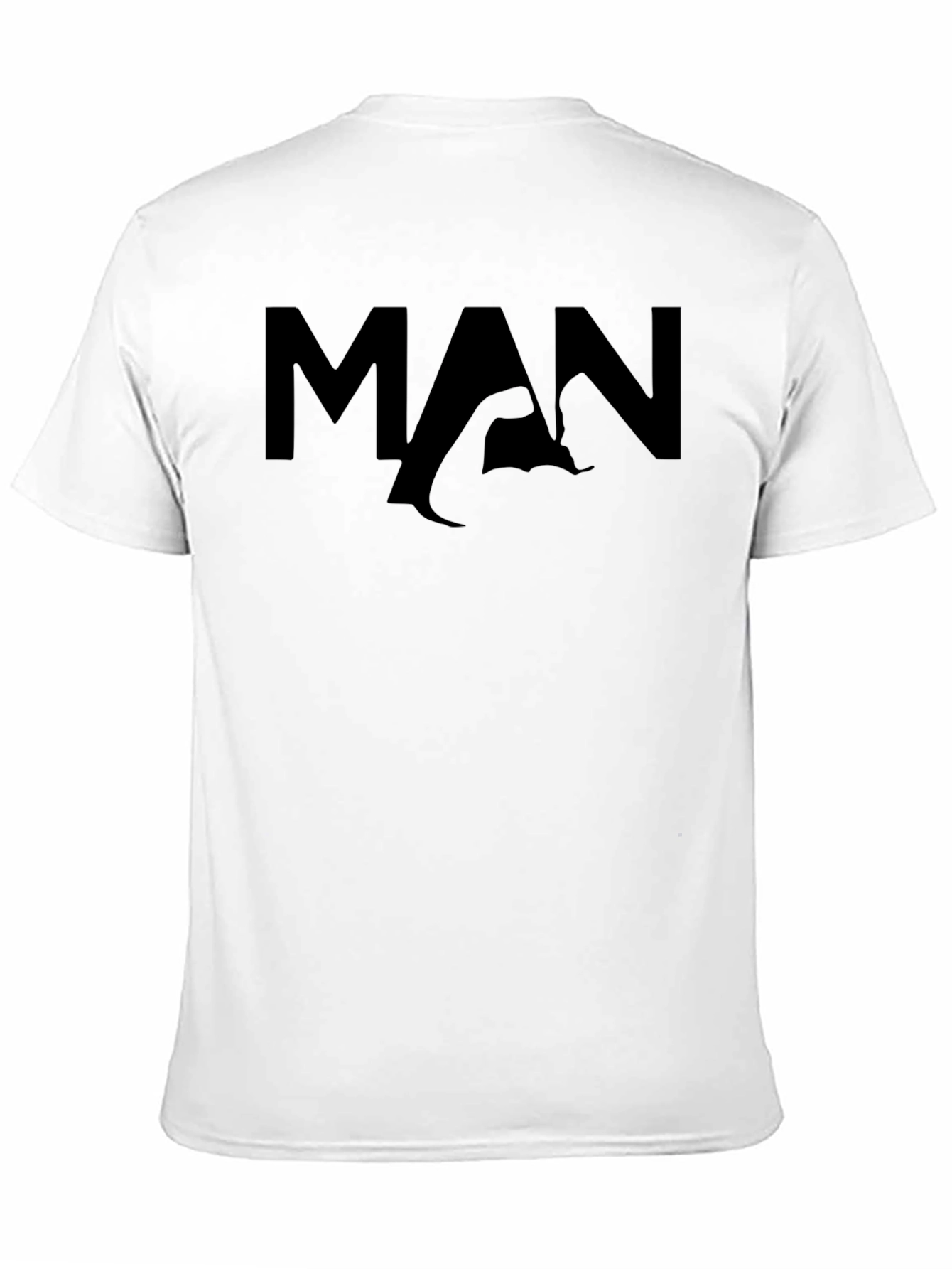 Black Muscle Man Graphic Tee - Black view 11