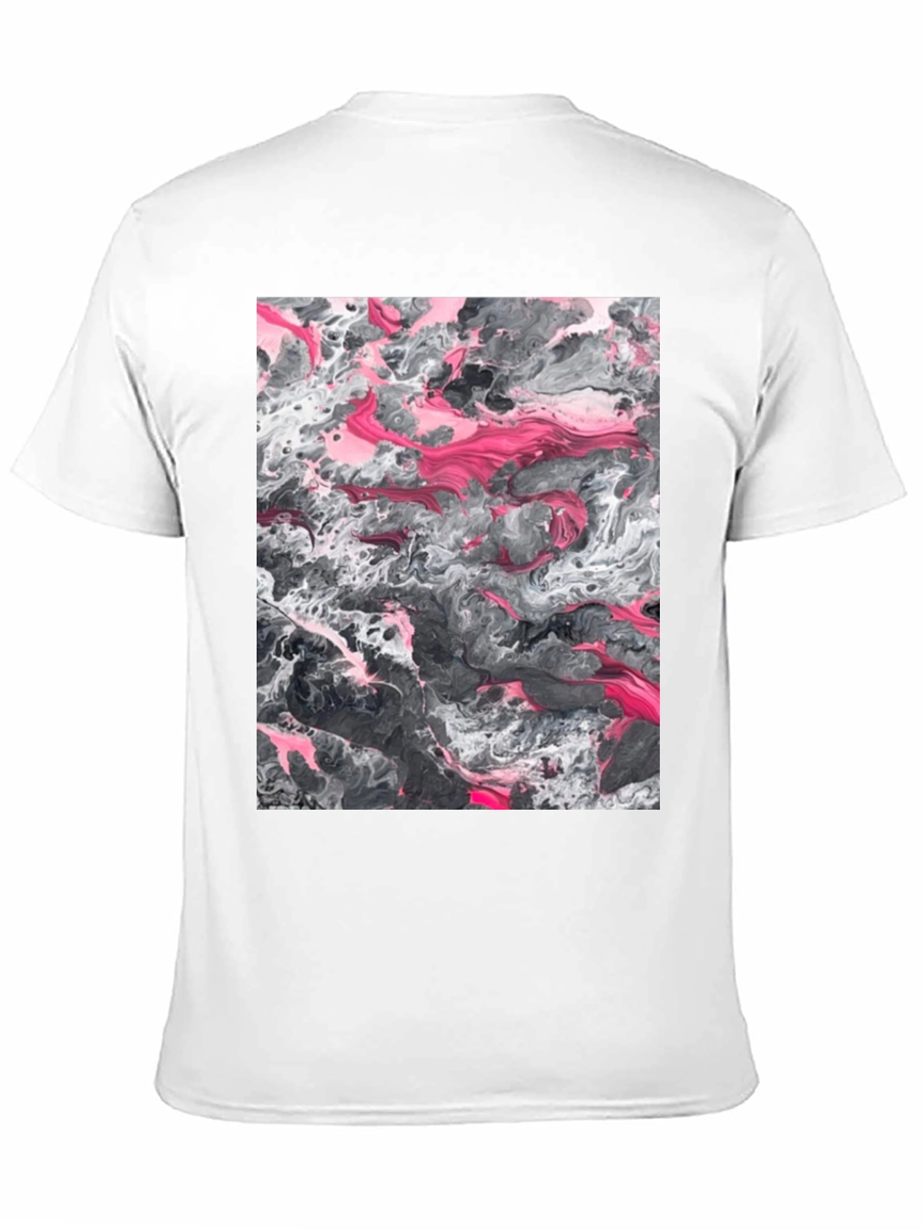 Black Abstract Art Print Black T-Shirt view 11