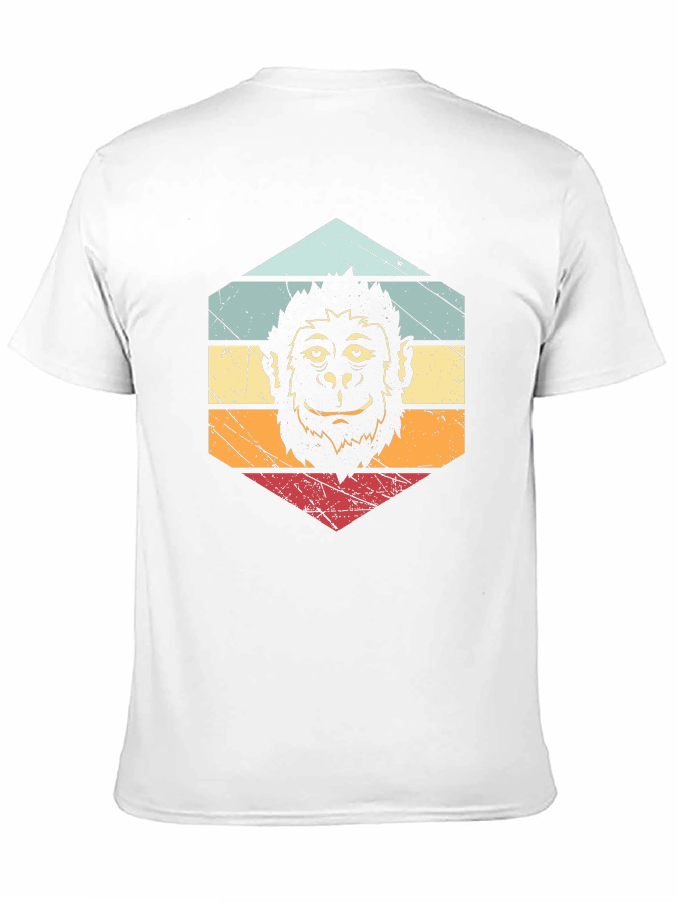 Black Retro Monkey Graphic Tee - Unisex view 11