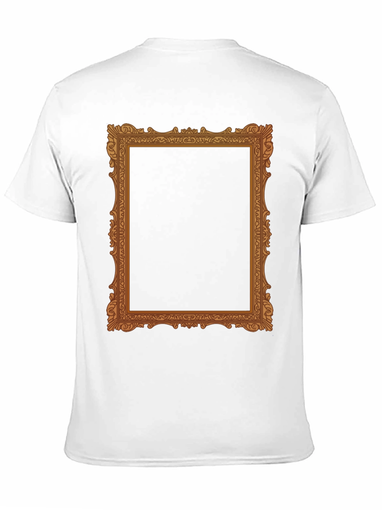 Black Ornate Frame Graphic Tee - Classic Black T-Shirt view 11