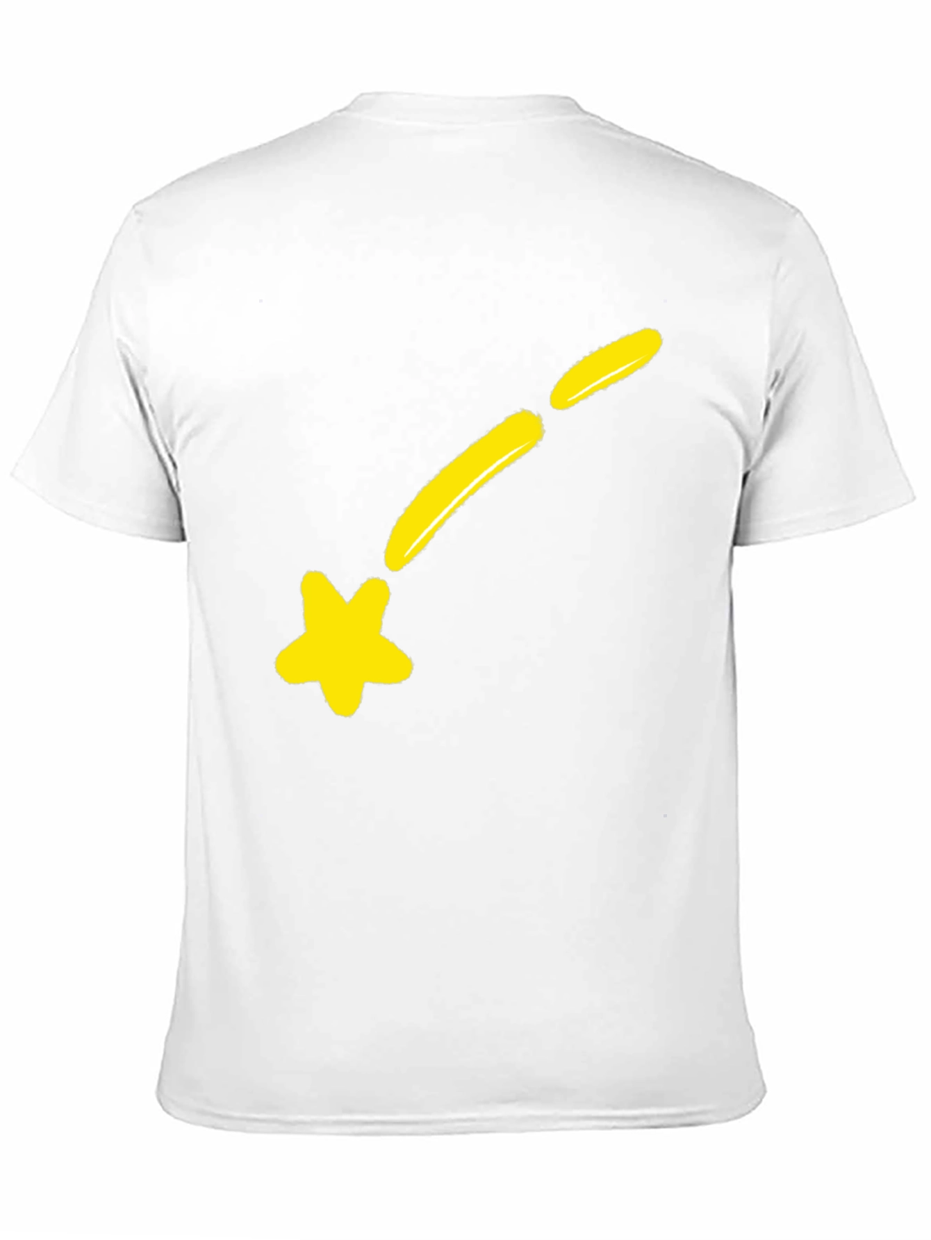 Black Shooting Star Graphic Tee - Black Cotton Blend view 11