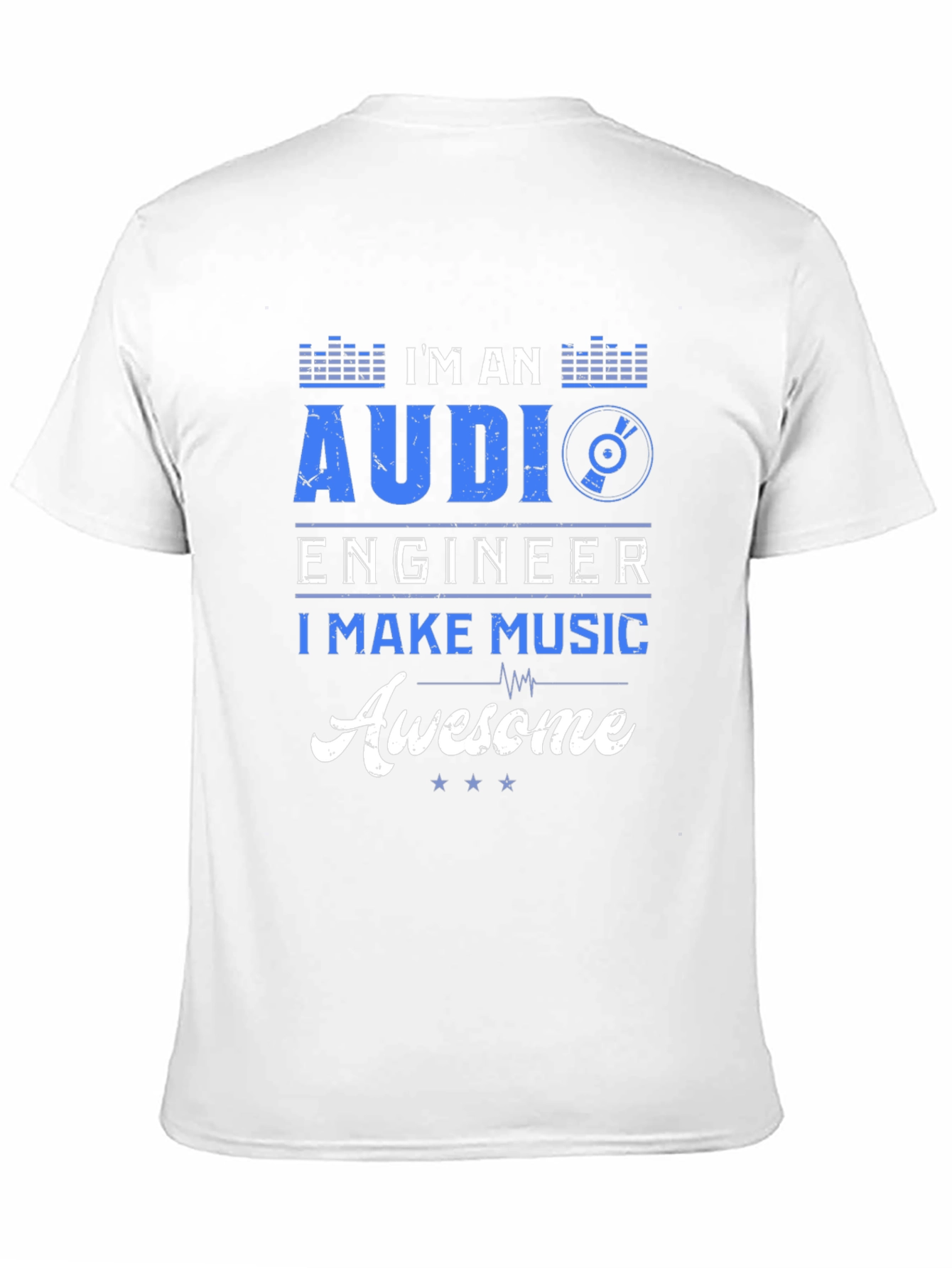 Black Audi Engineer Music Awesome T-Shirt view 11