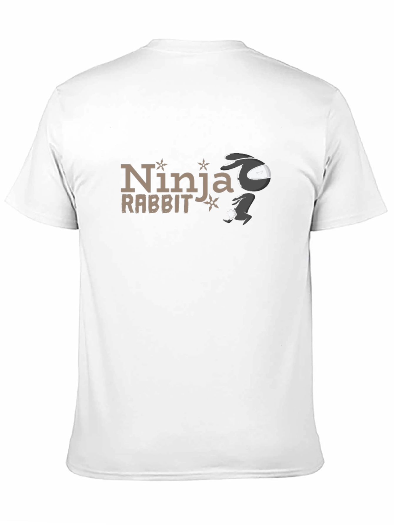Black Ninja Rabbit Black T-Shirt view 11