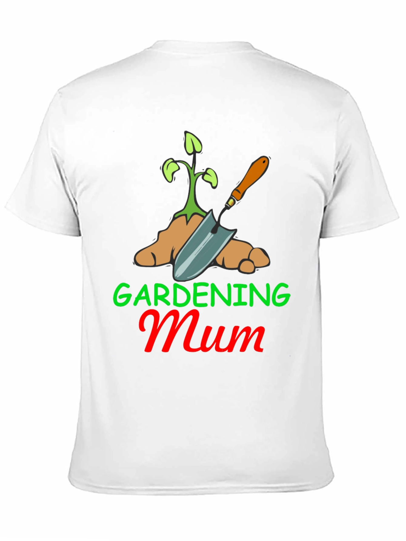 Black Gardening Mum T-Shirt - Black Cotton Blend view 11