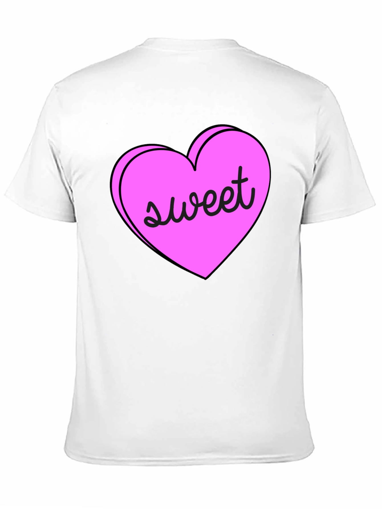 Black Sweet Heart Valentine's Day T-Shirt view 11