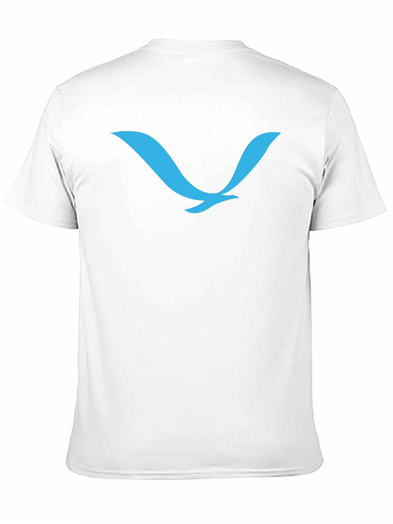 Black Stylish Black T-Shirt with Teal Bird Logo view 11