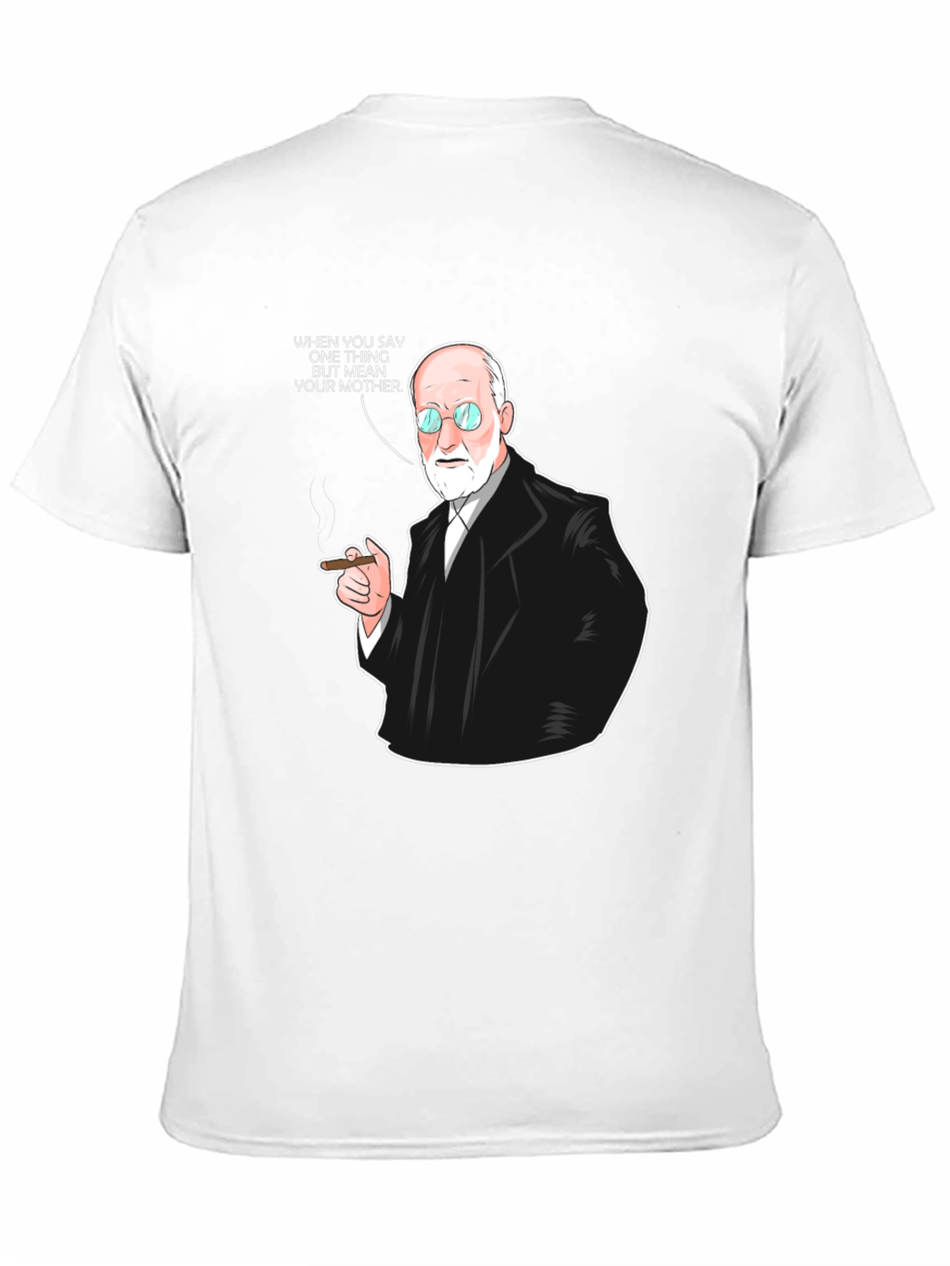 Black Freud T-Shirt: Funny Psychoanalysis Humor Tee view 11