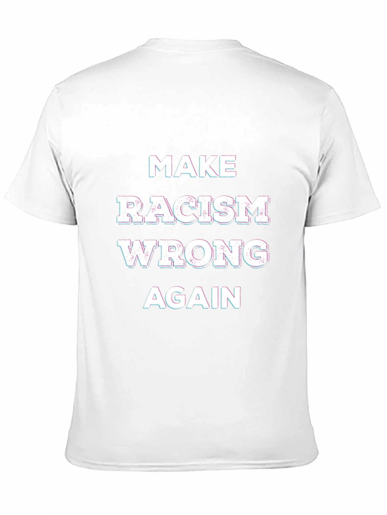 Black Make Racism Wrong Again Graphic Tee view 11
