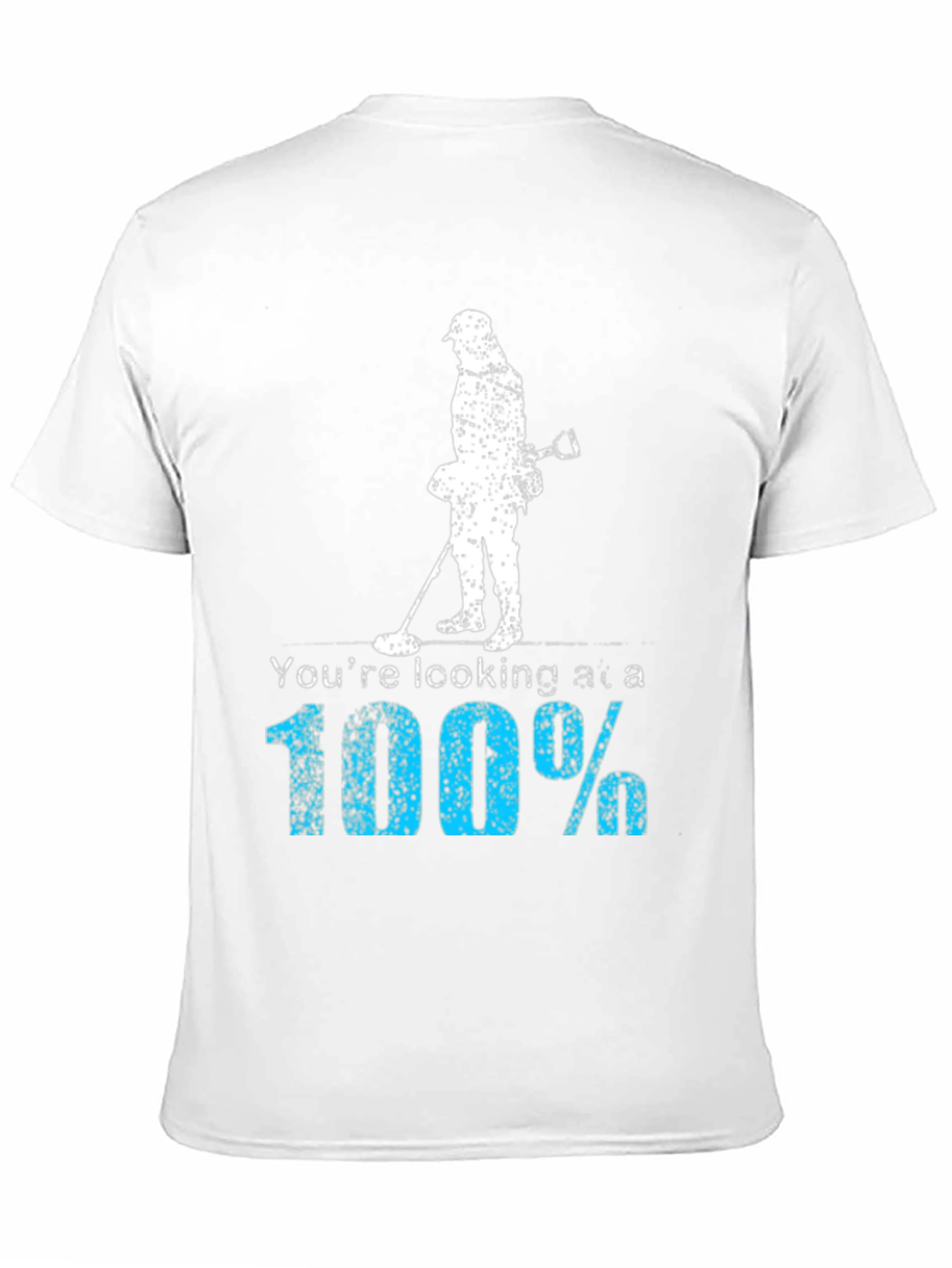 Black Metal Detecting T-Shirt - 100% Treasure Hunter view 11