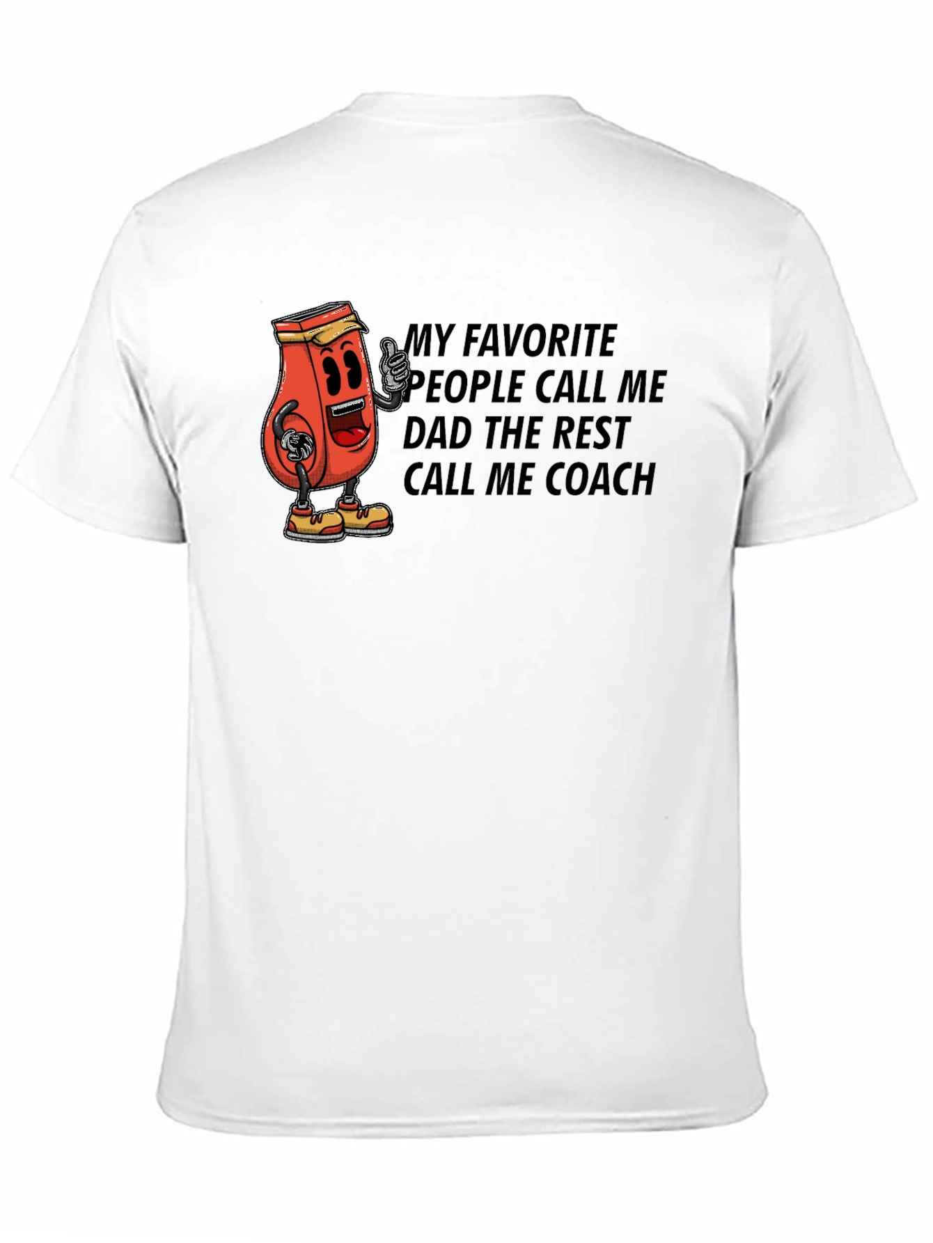 Black Dad Coach Funny T-Shirt view 11