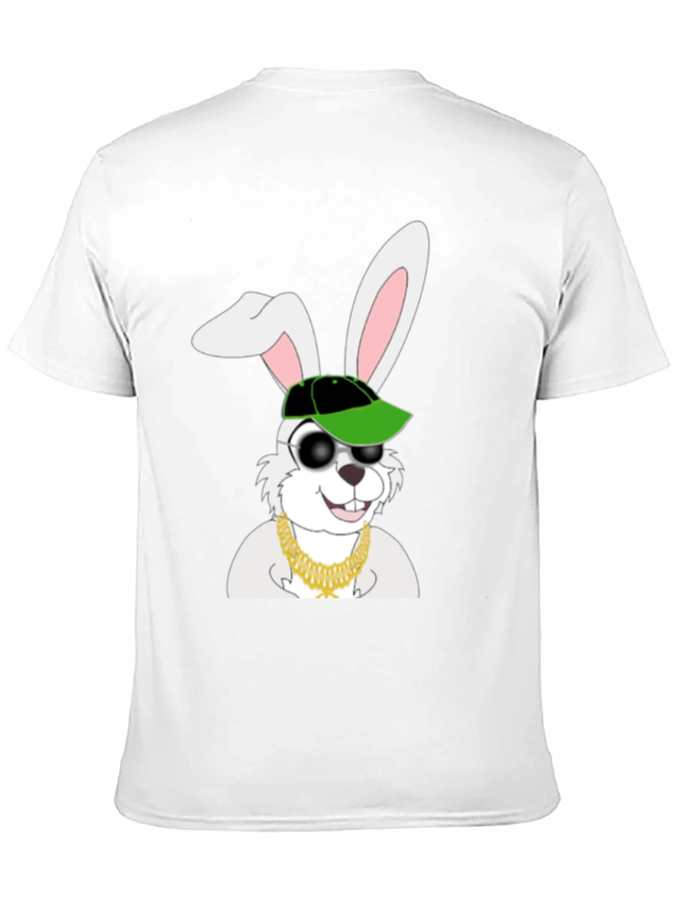 Black Cool Rabbit Graphic T-Shirt view 11