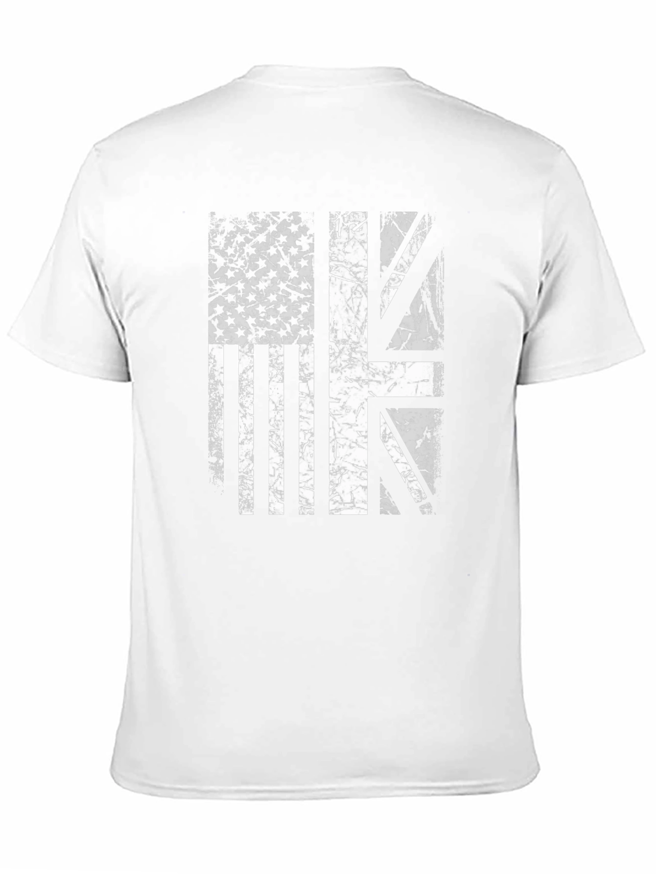 Black USA & UK Flag Graphic Print Tee view 11