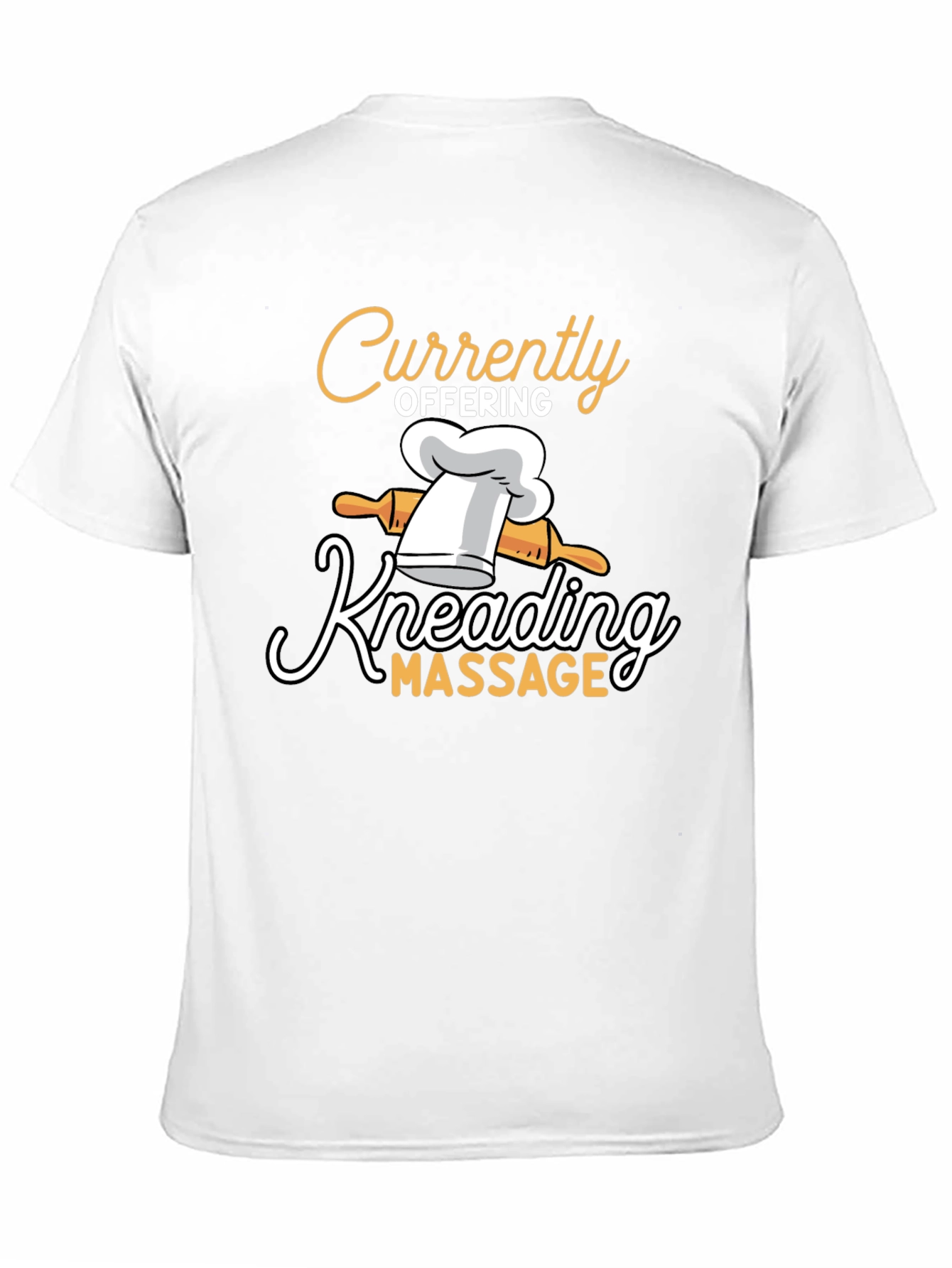 Black Kneading Massage T-Shirt - Funny Chef Tee view 11