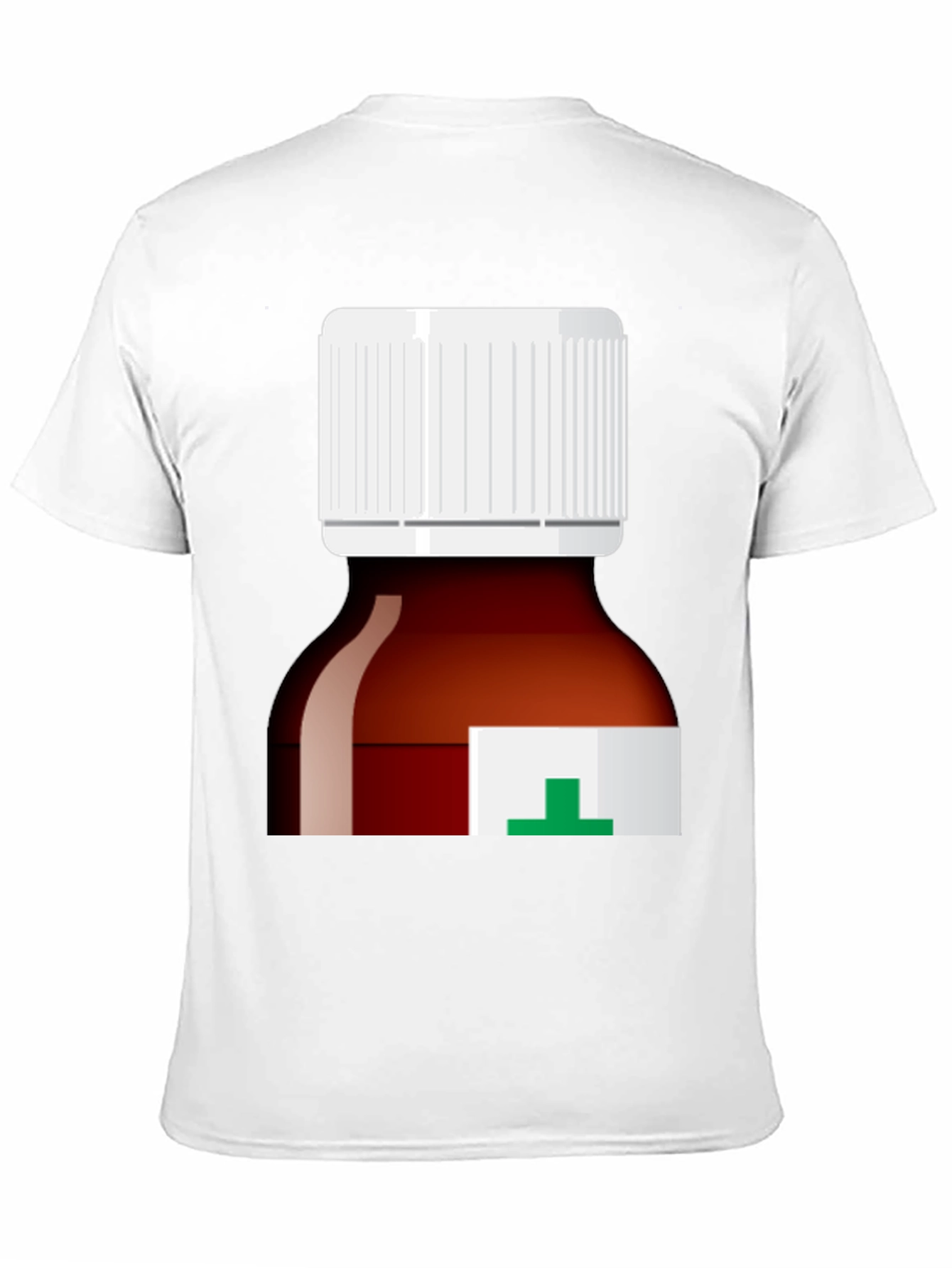 Black Pill Bottle Graphic T-Shirt - Novelty Medicine Tee view 11