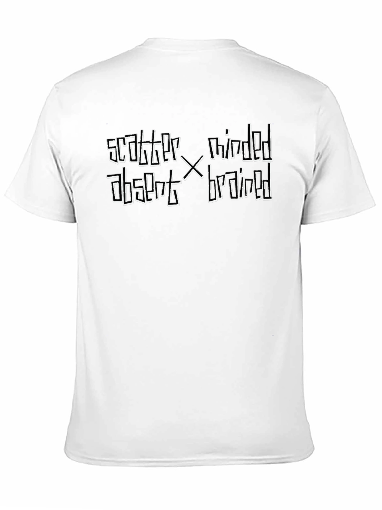 Black Scatter Minded Brain Tee - Black Graphic T-Shirt view 11