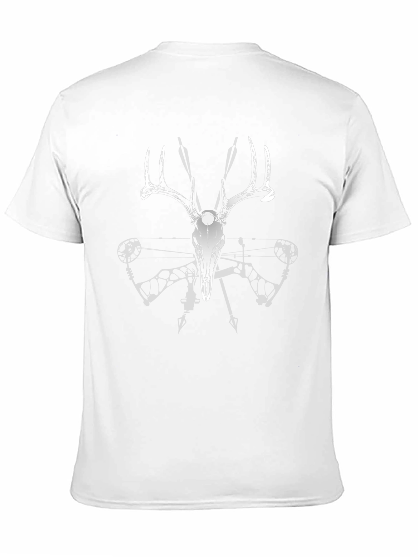Black Deer Skull Hunting T-Shirt view 11