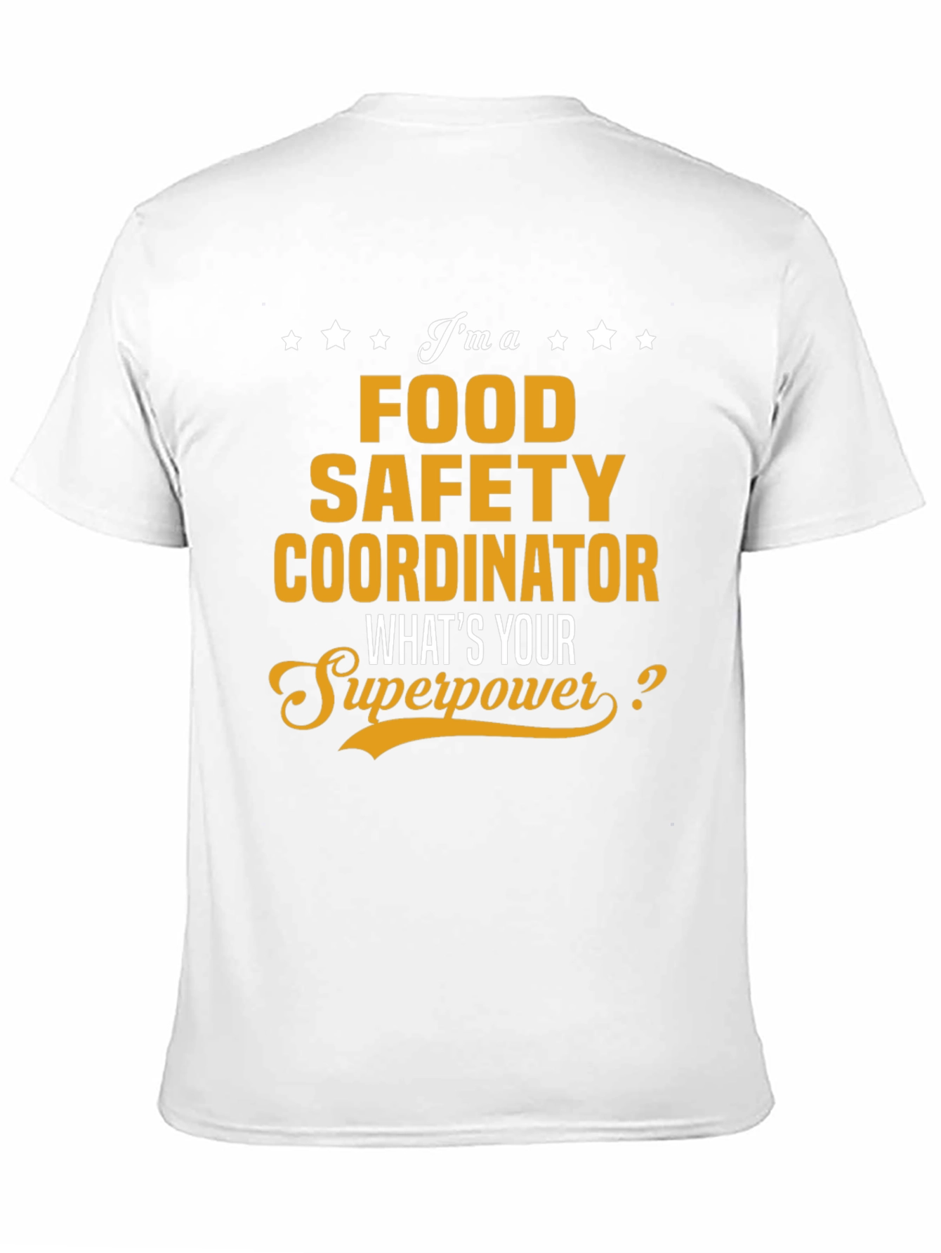 Black Food Safety Coordinator Superpower T-Shirt view 11