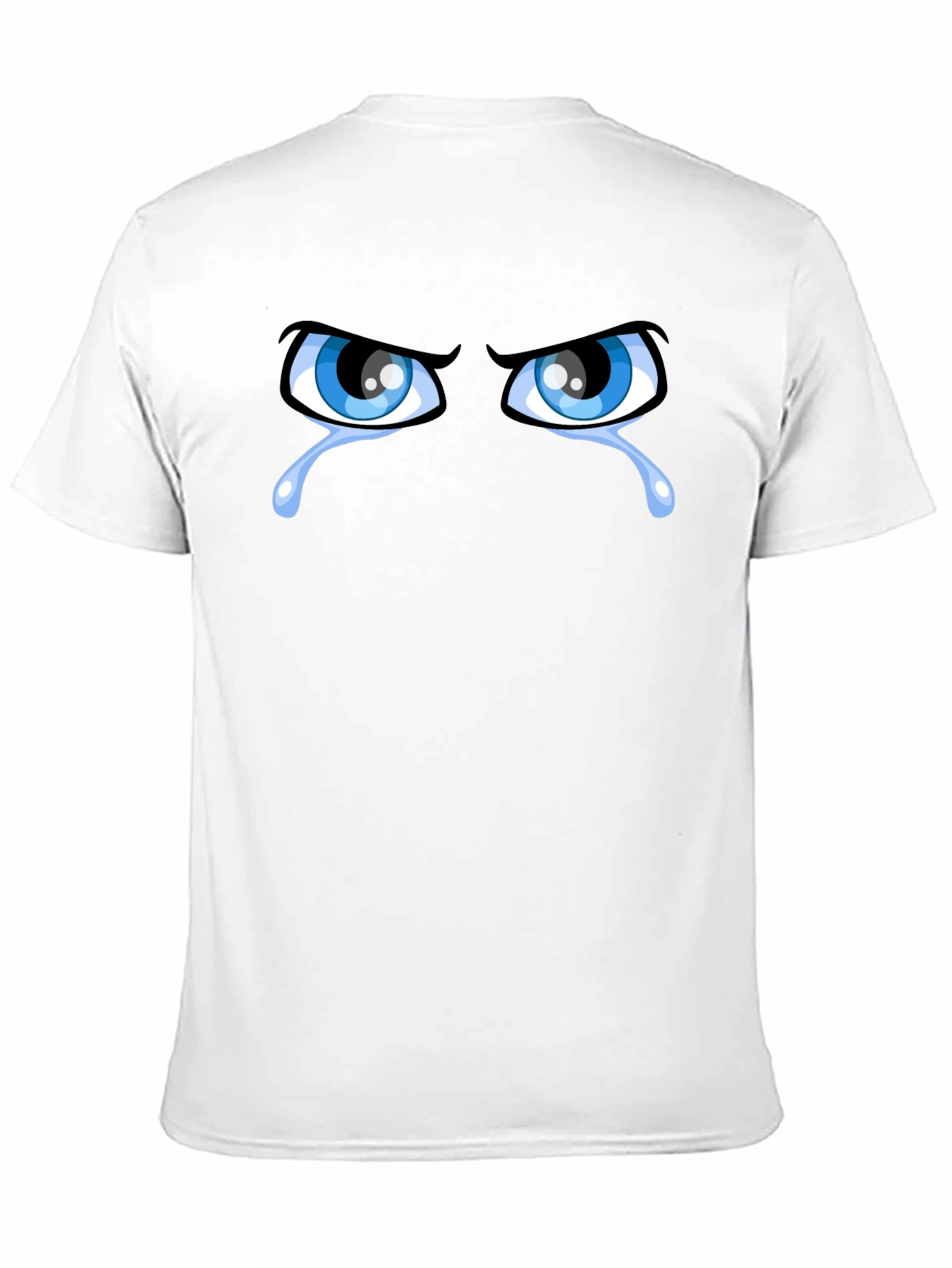 Black Crying Eyes Black T-Shirt Graphic Tee view 11