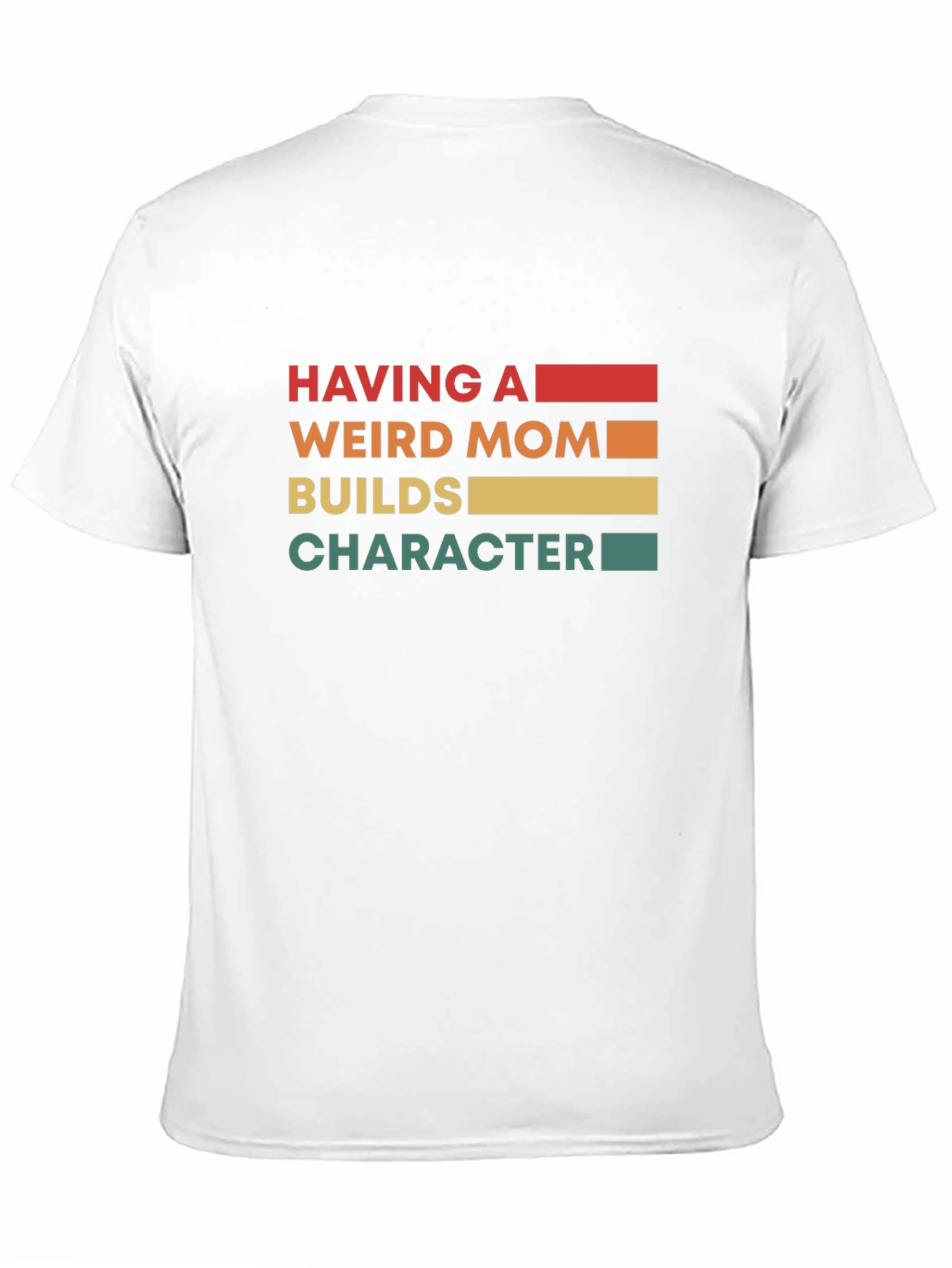 Black Having a Weird Mom T-Shirt - Black view 11