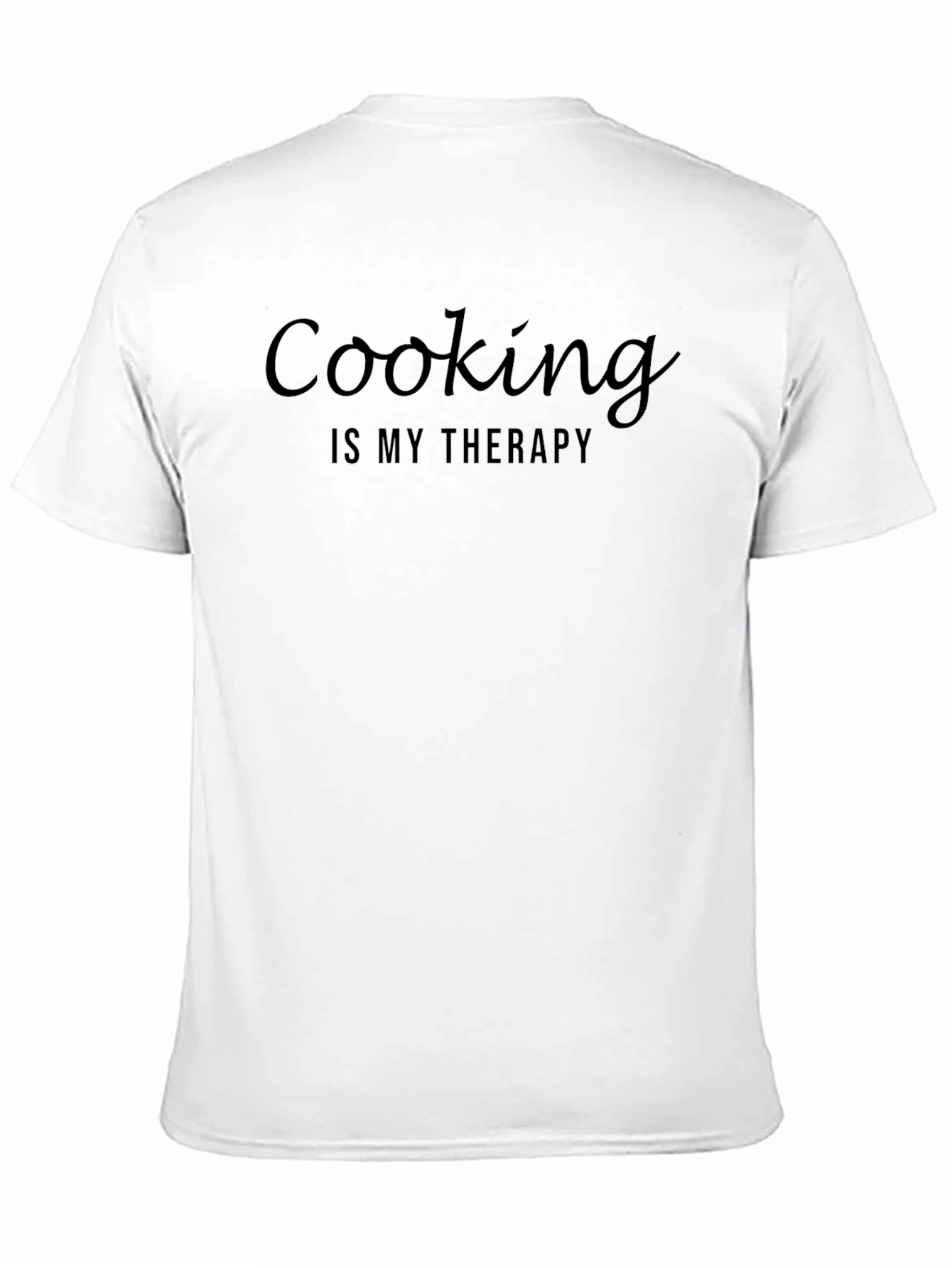Black Cooking is my Therapy Black T-Shirt view 11