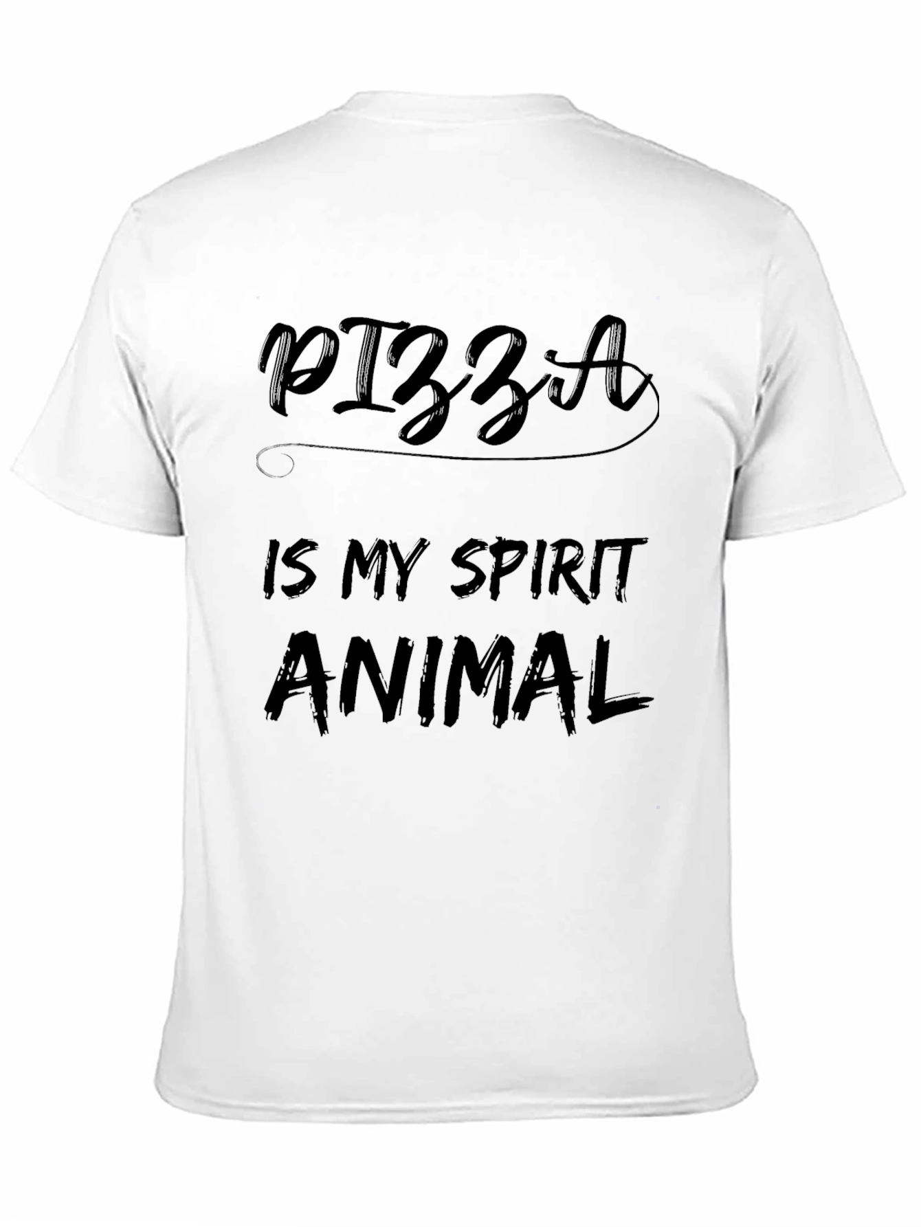 Black Pizza Is My Spirit Animal - Funny Graphic Tee view 11
