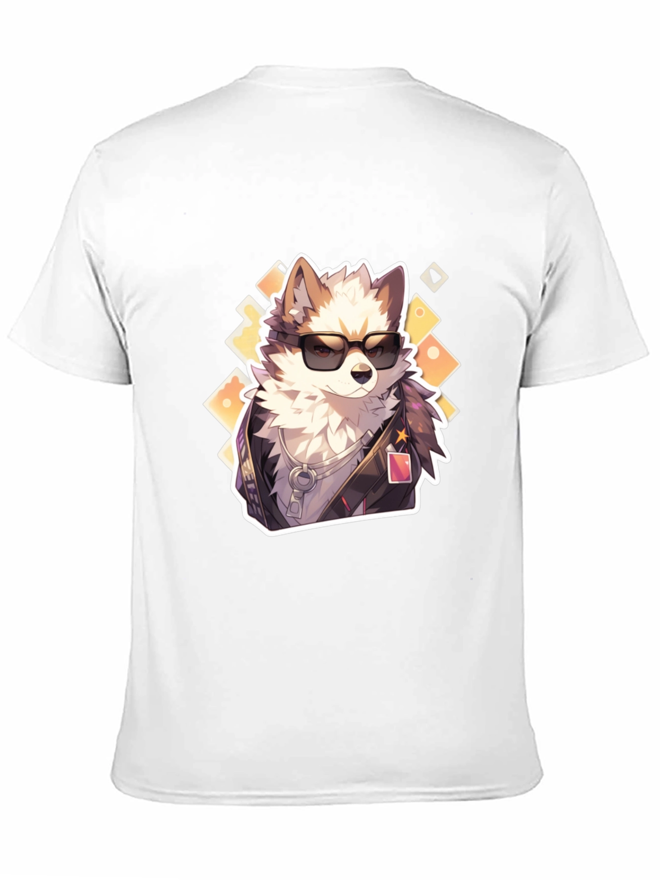 Black Cool Dog Graphic Tee - Trendy Streetwear view 11