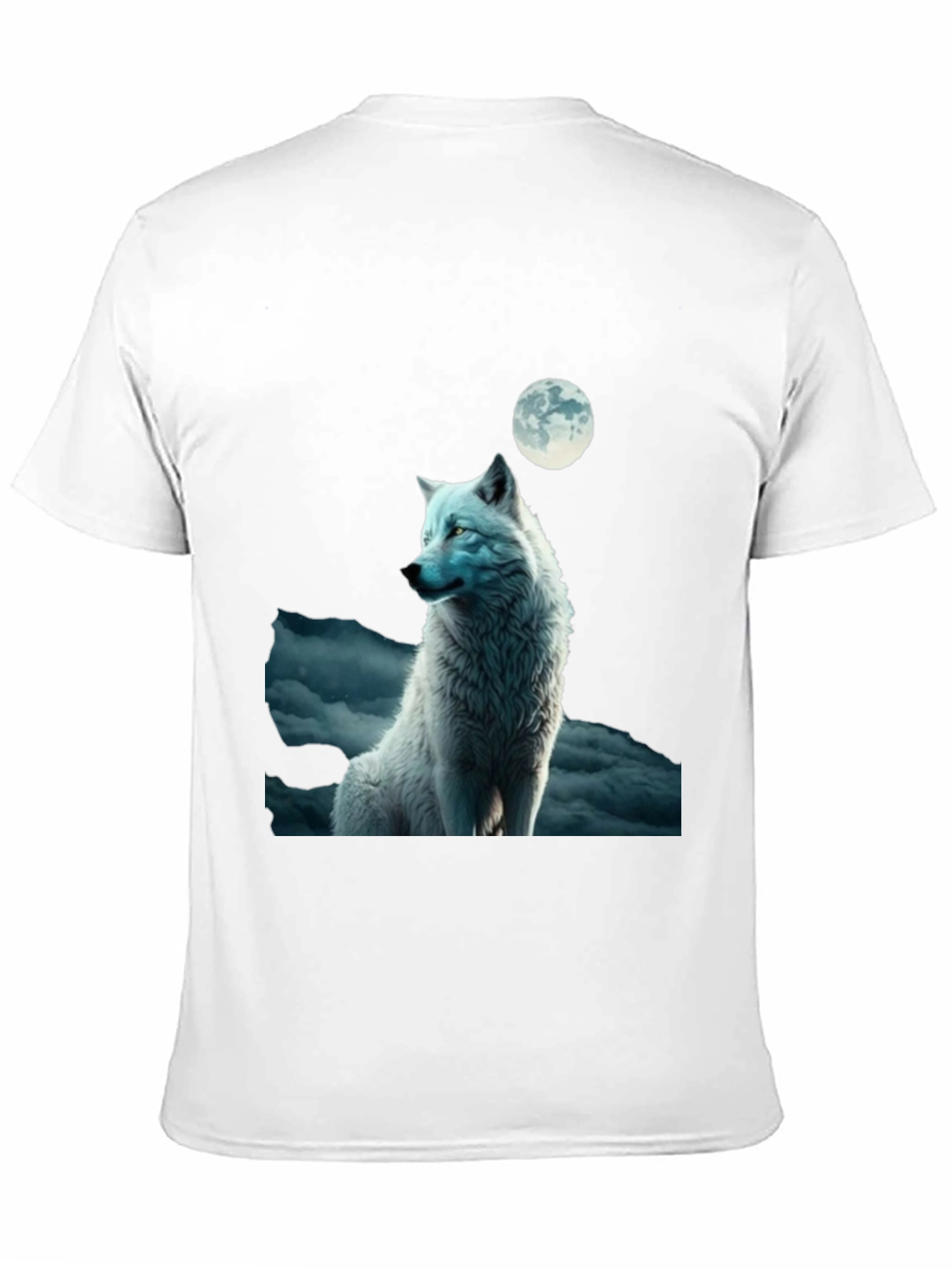 Black Wolf Moon Graphic T-Shirt view 11