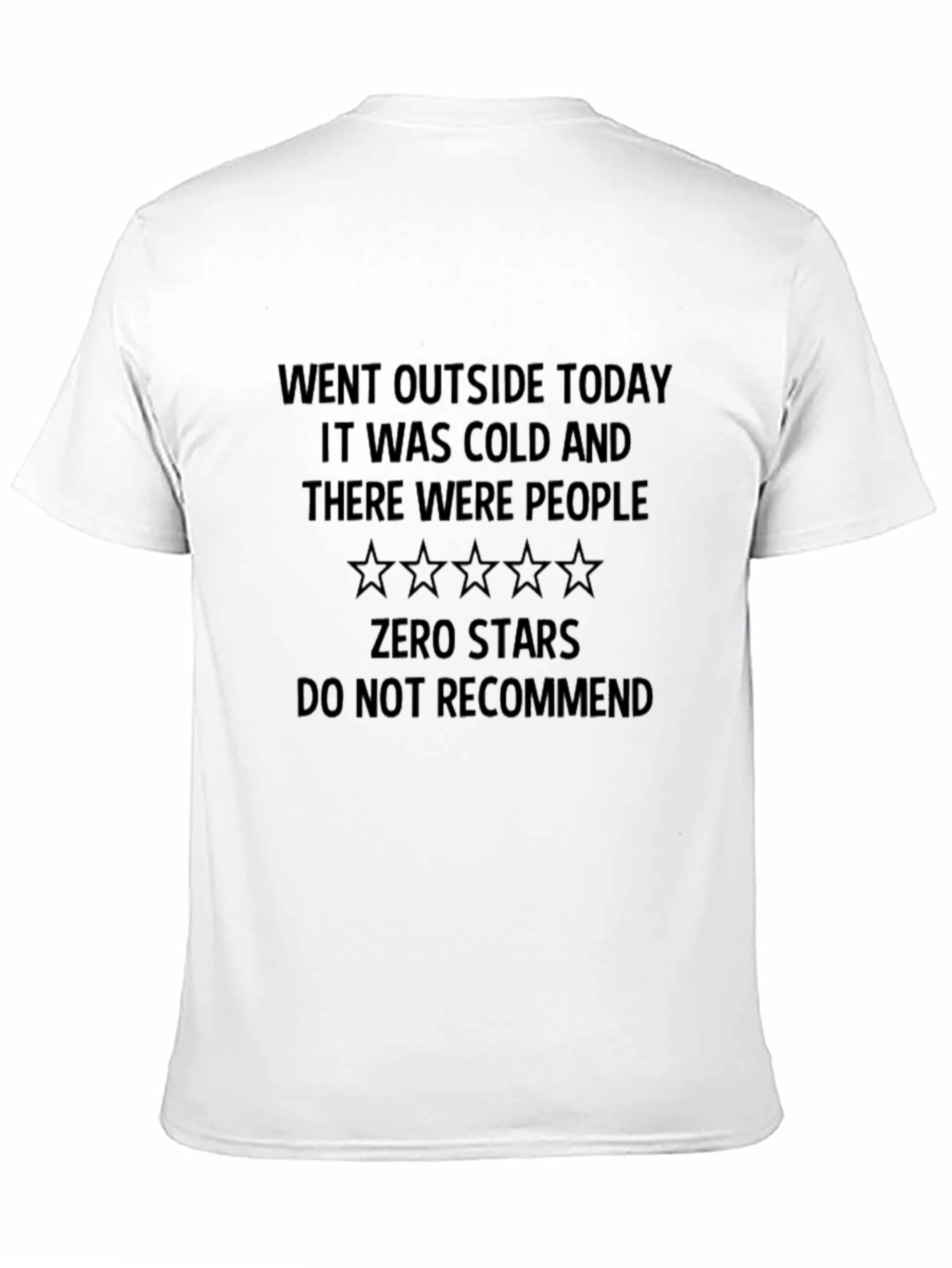 Black Zero Stars Don't Recommend T-Shirt view 11