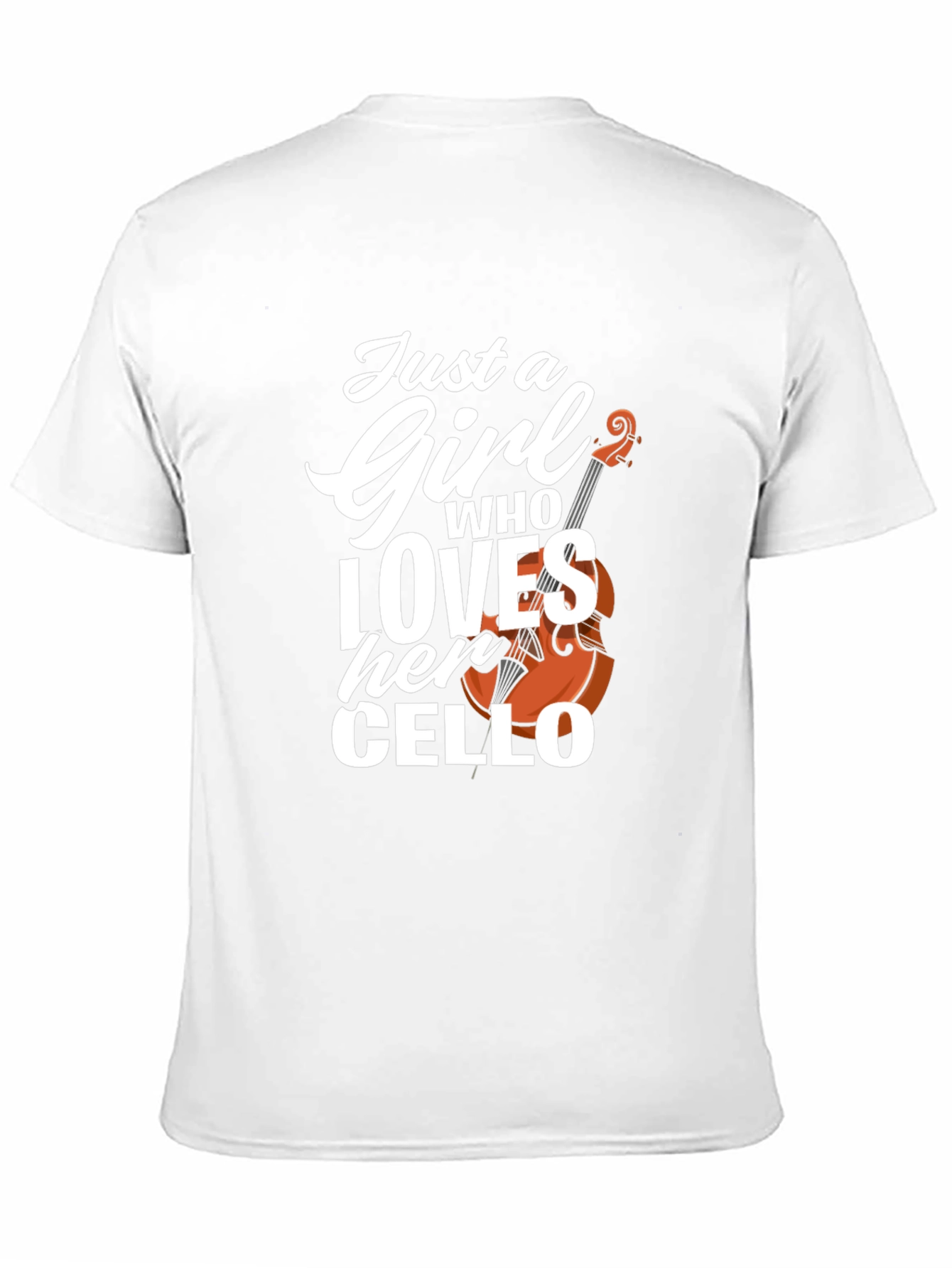 Black Just a Girl Who Loves Her Cello T-Shirt view 11