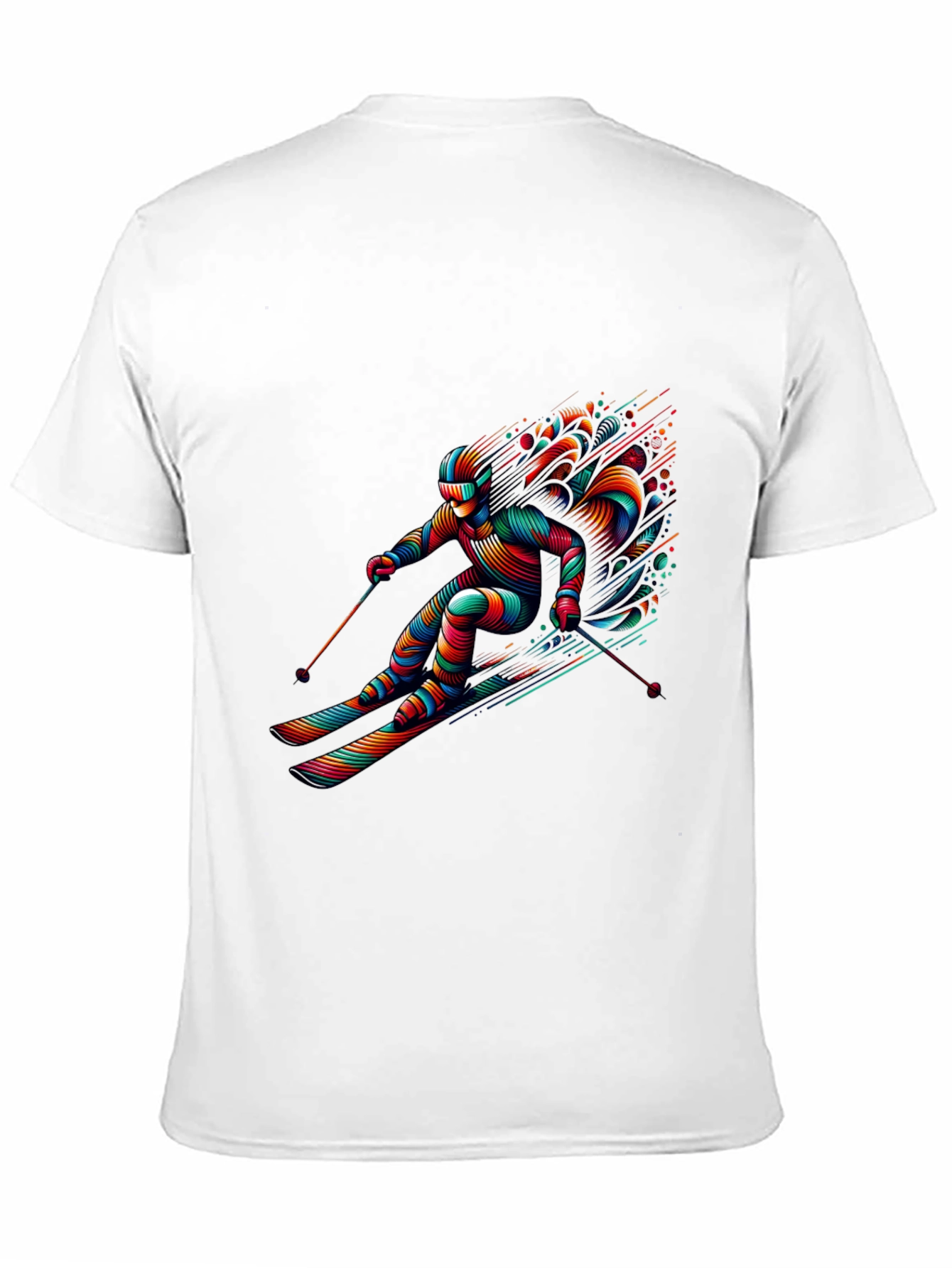 Black Vibrant Skier Graphic Tee - Black view 11