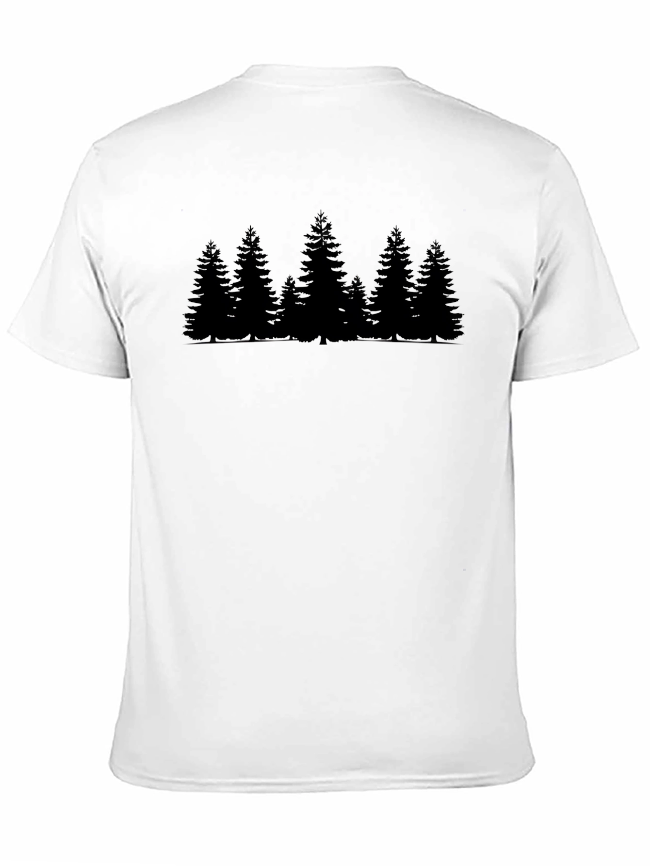 Black Evergreen Forest Graphic Tee - Black view 11