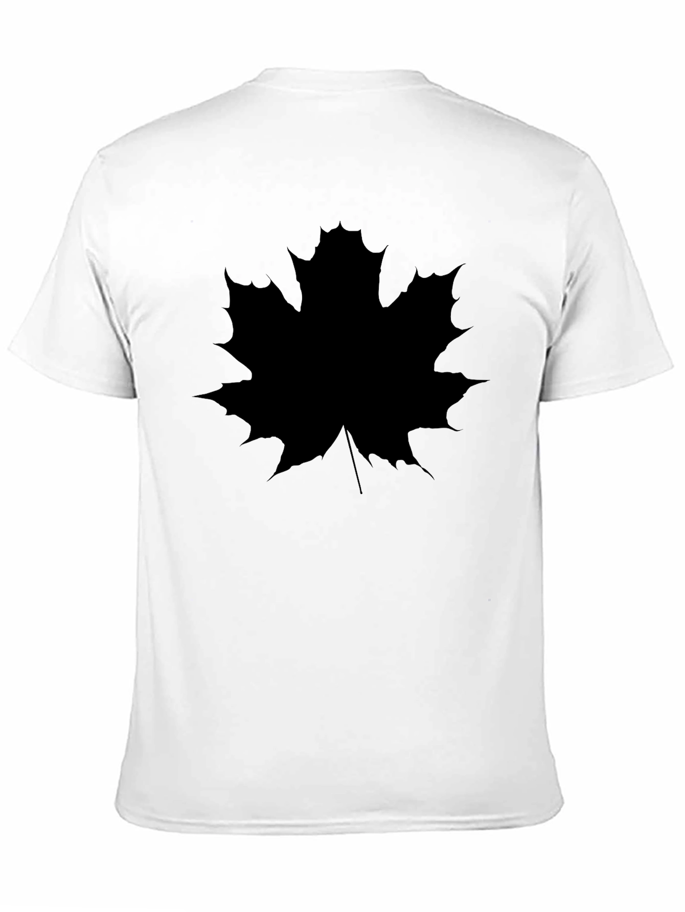 Black Maple Leaf Graphic Tee - Black view 11