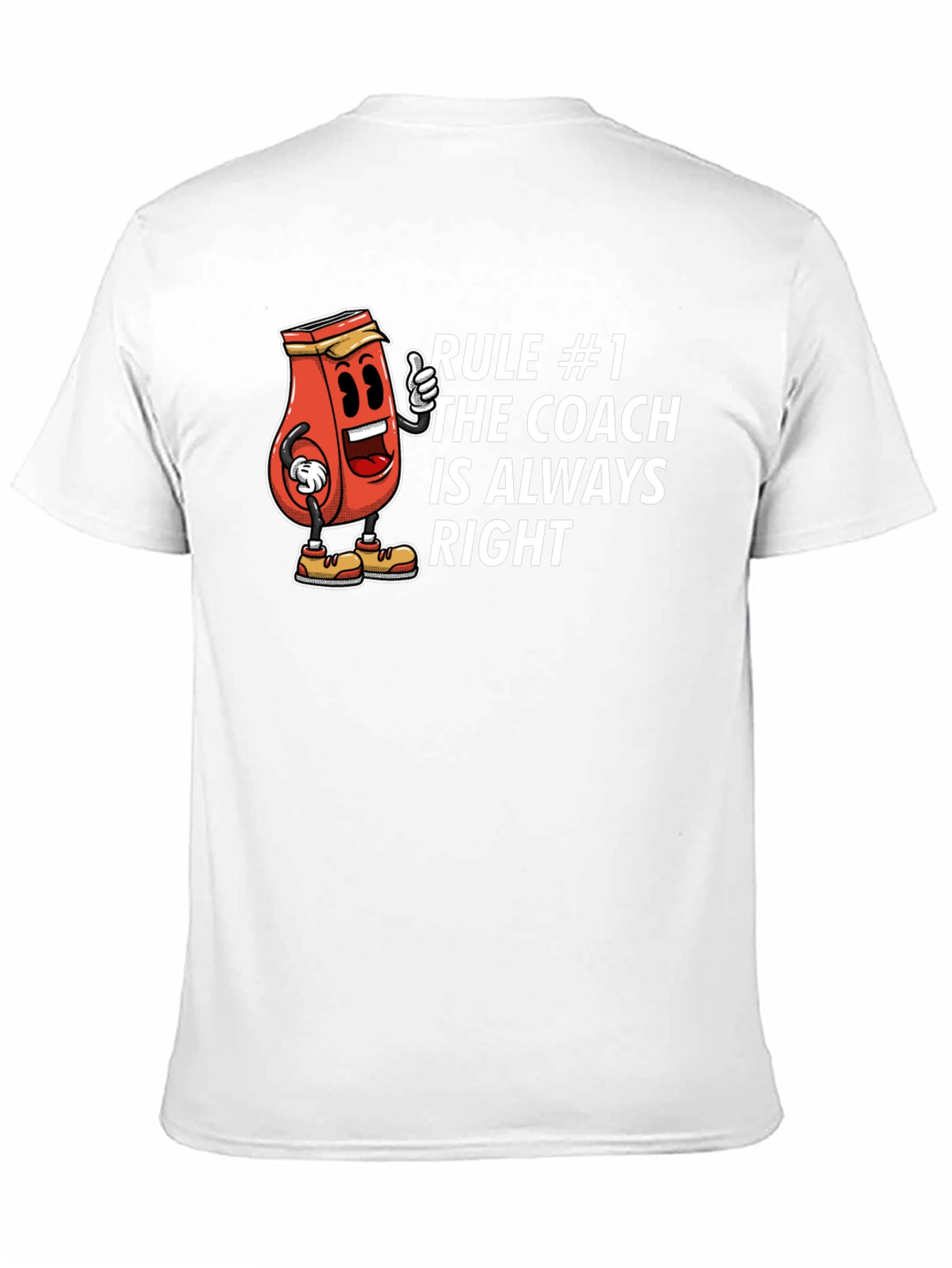 Black Coach Always Right T-Shirt - Funny Cartoon Style view 11