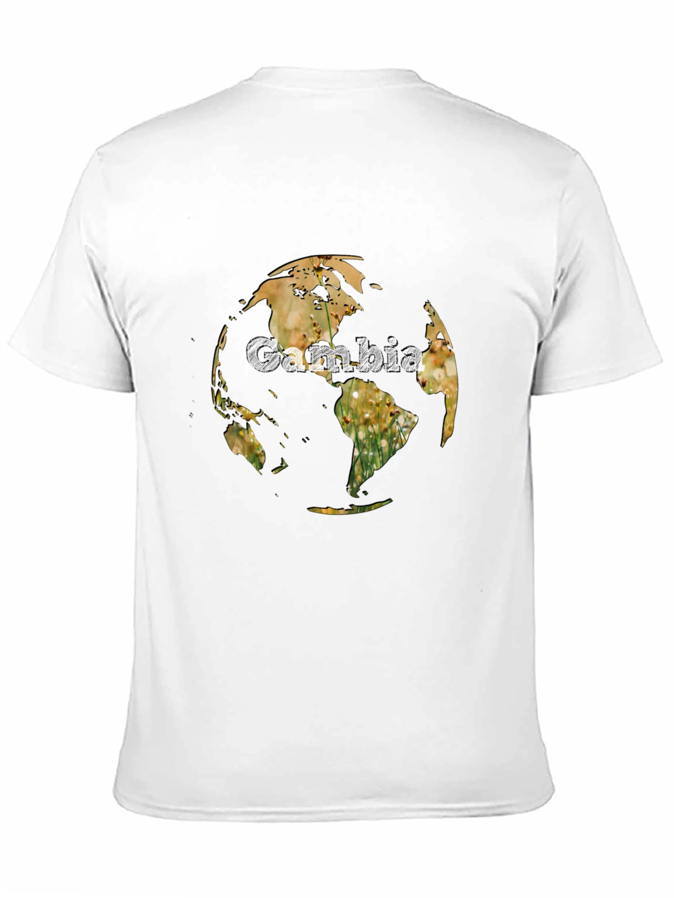 Black Gambia Globe Graphic Tee - Unique Design view 11
