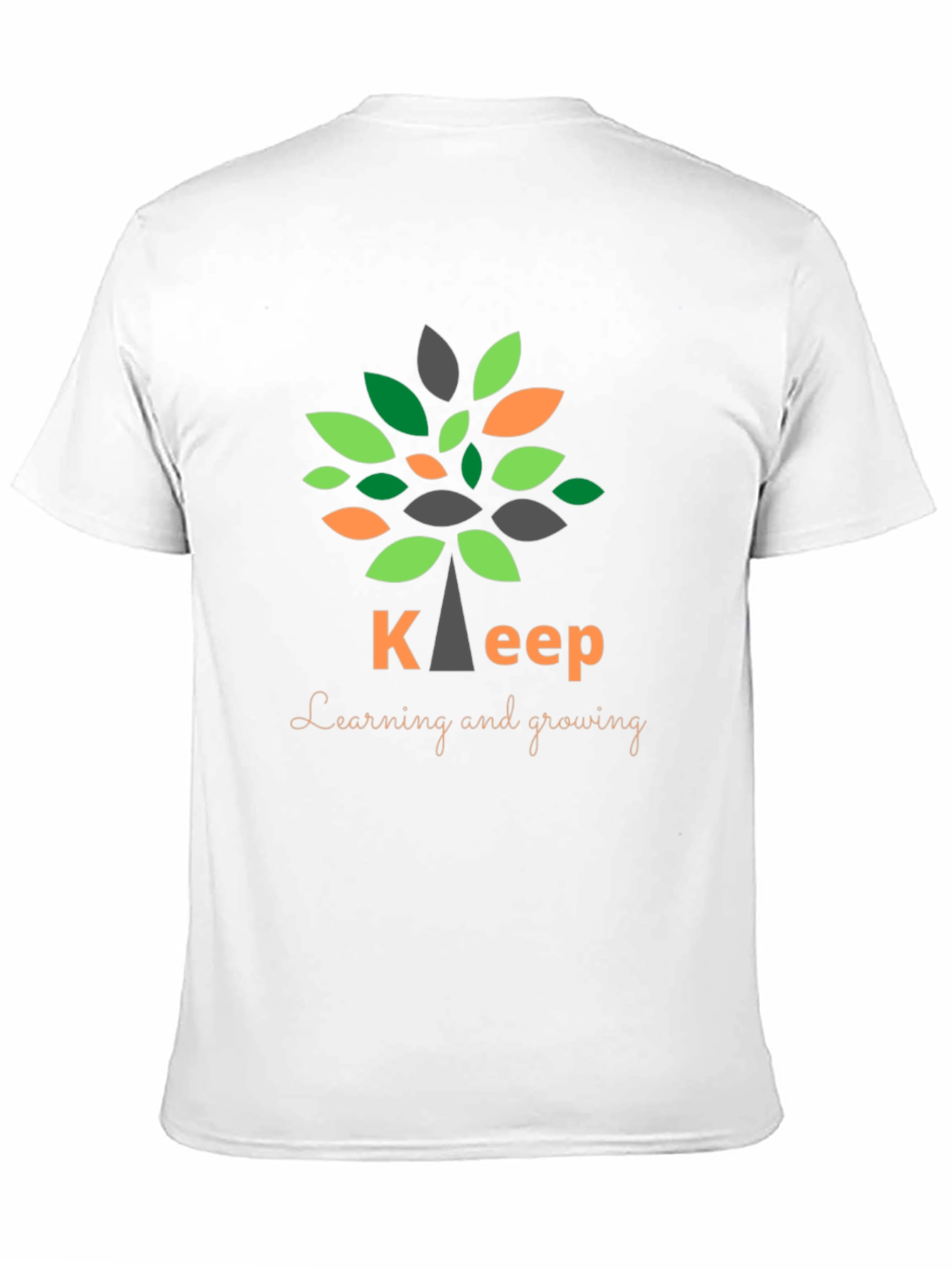 Black Keep Learning and Growing T-Shirt view 11