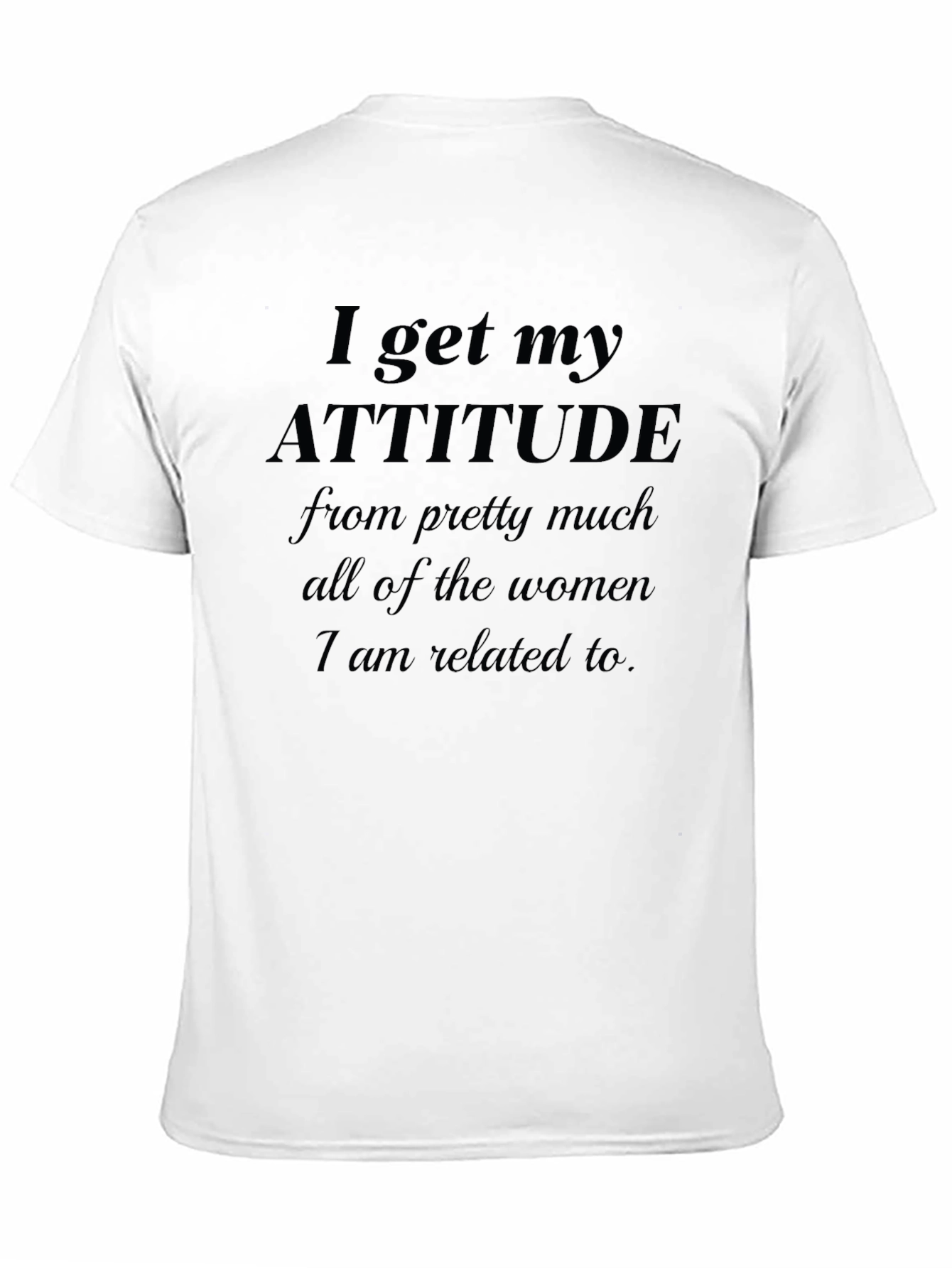 Black Attitude From Women Black Graphic Tee view 11